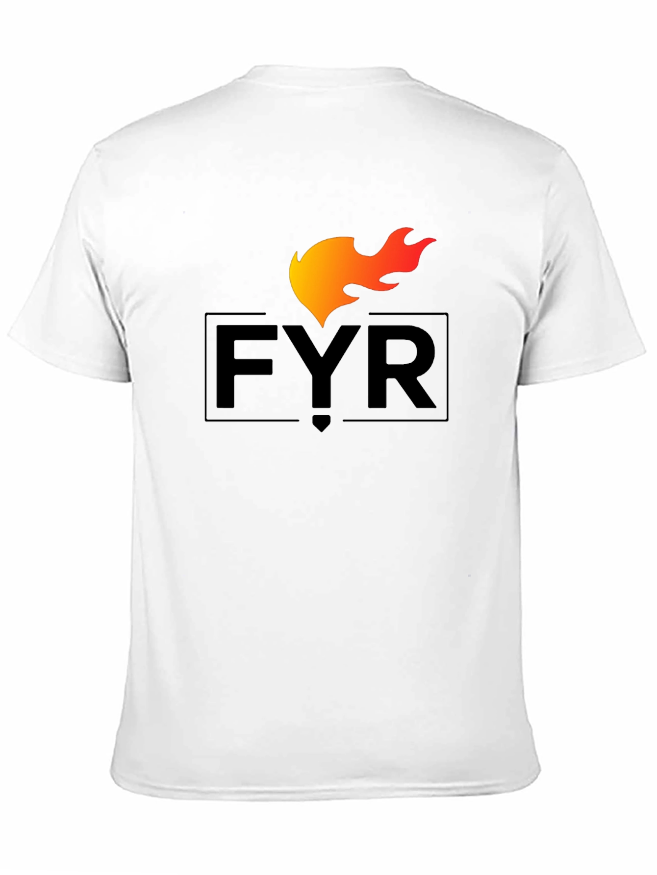 Black FYR Flame Graphic Tee - Black Cotton Blend view 11