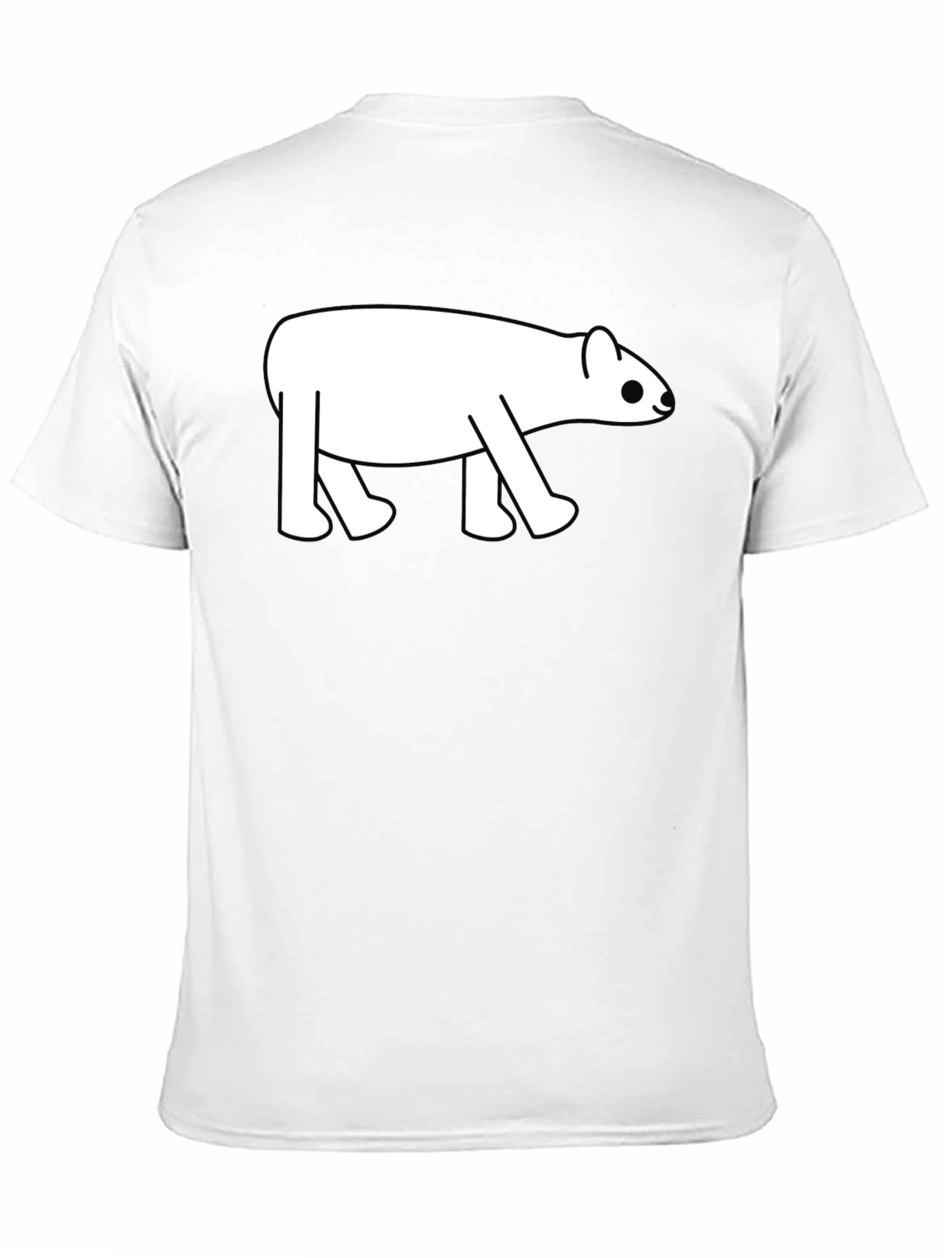 Black Cute Tapir Graphic Tee - Black Cotton Blend T-Shirt view 11