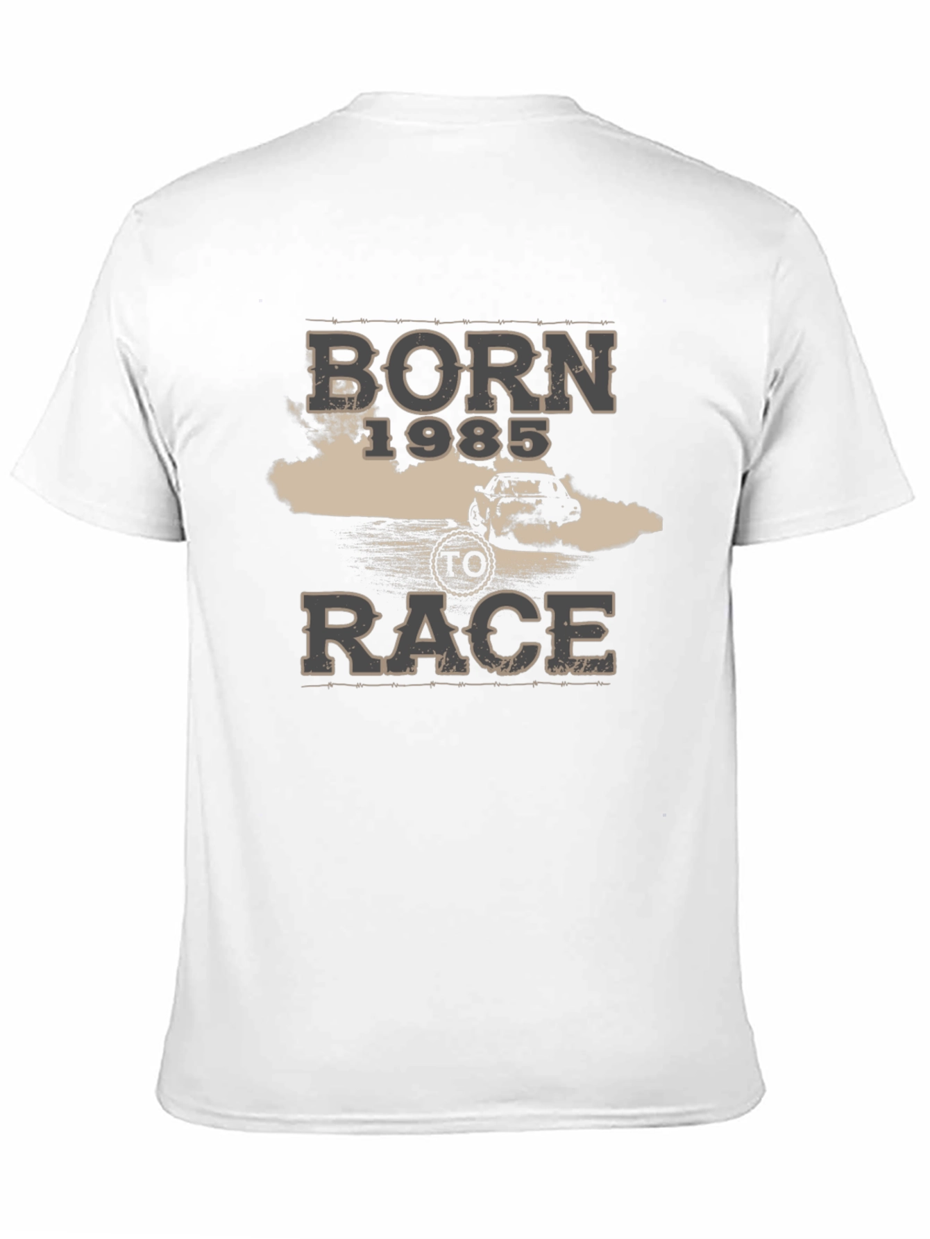 Black Born 1985 to Race Graphic Tee view 11