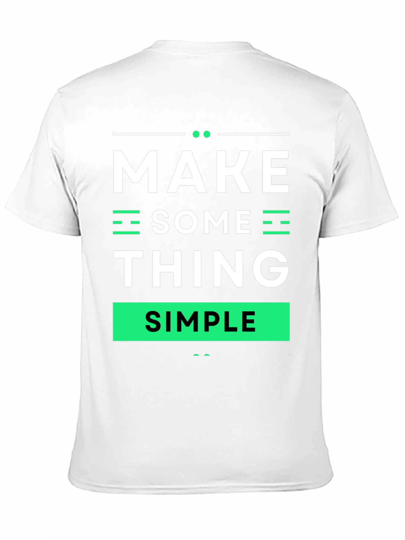 Black Make Something Simple Graphic Tee view 11