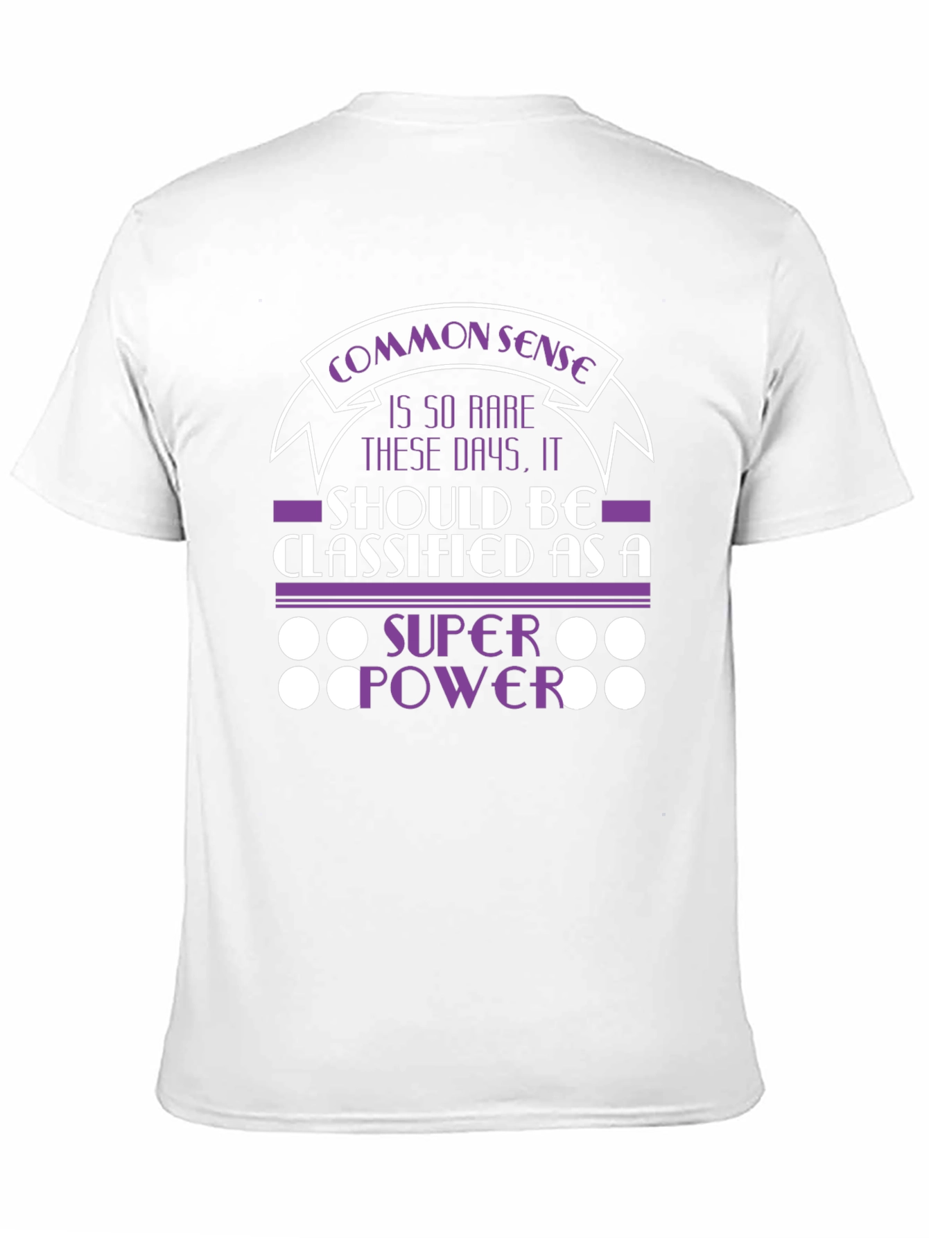 Black Common Sense Super Power Graphic Tee view 11