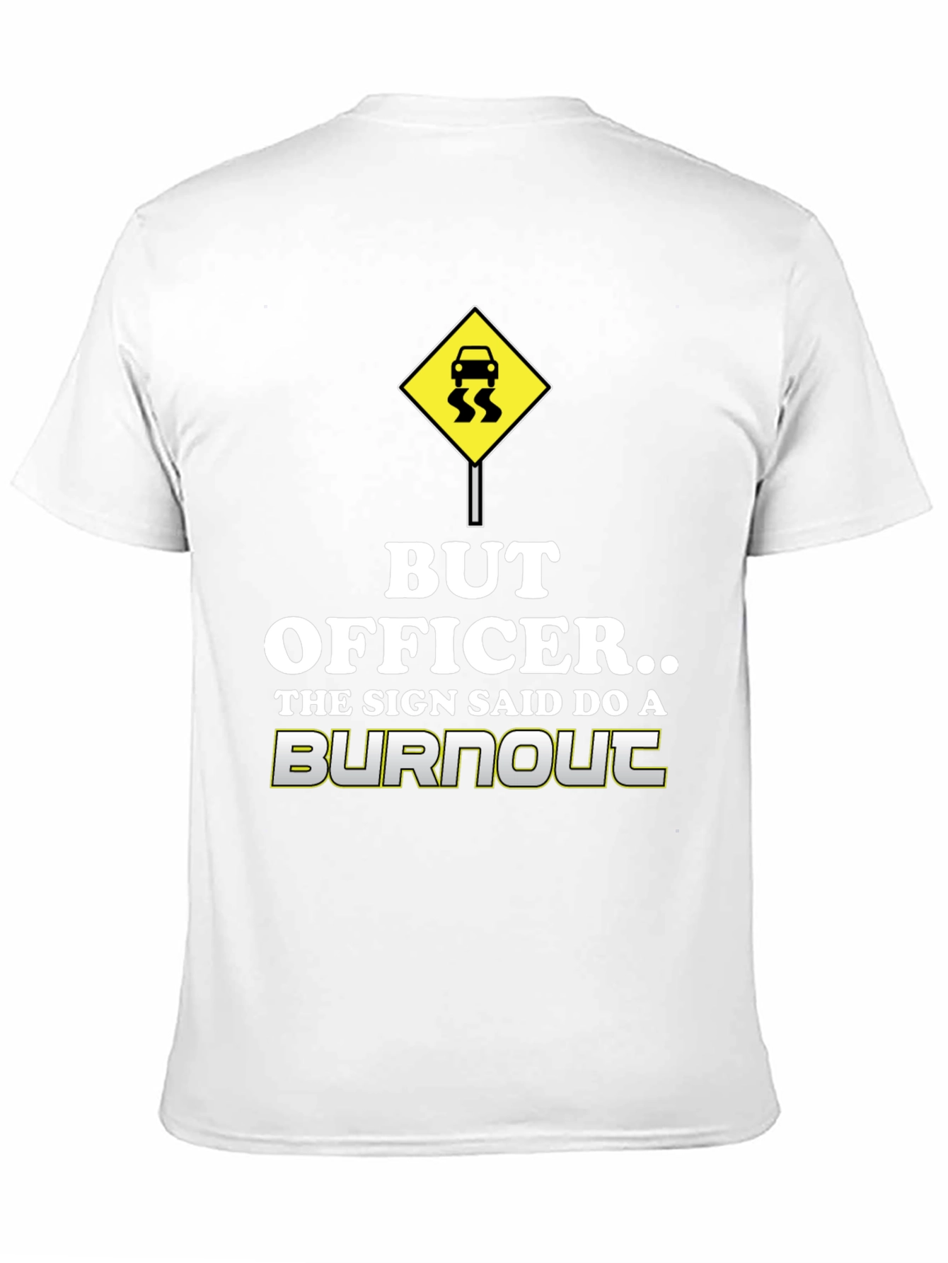 Black But Officer Burnout T-Shirt view 11