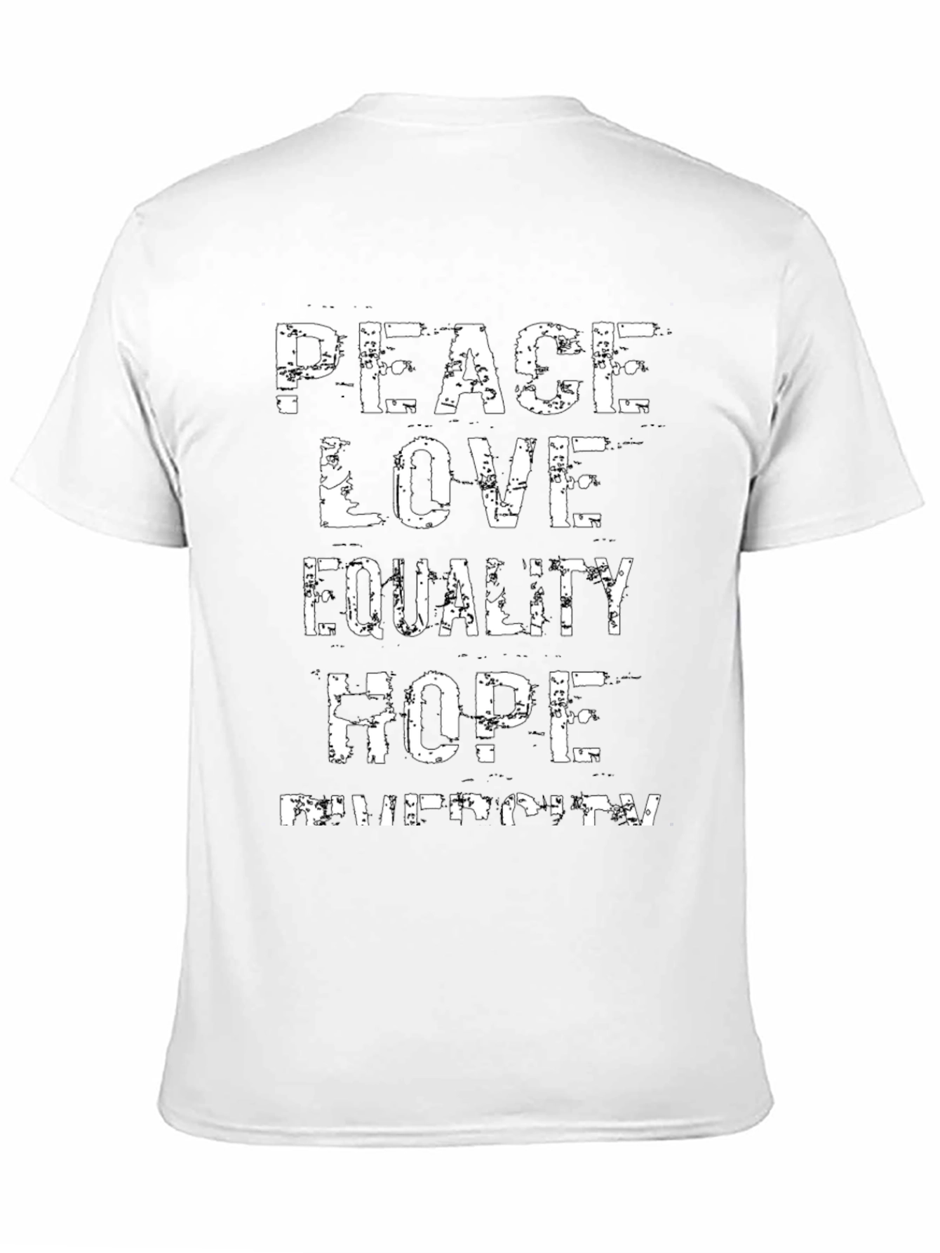 Black Peace Love Equality Hope Diversity T-Shirt view 11
