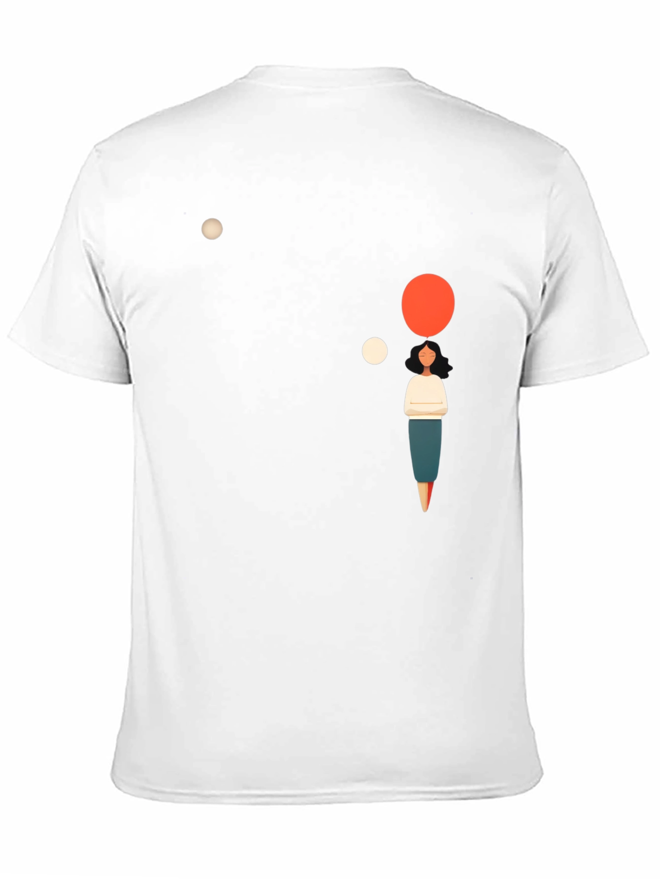 Black Modern Graphic Tee - Minimalist Thought Bubble Design view 11