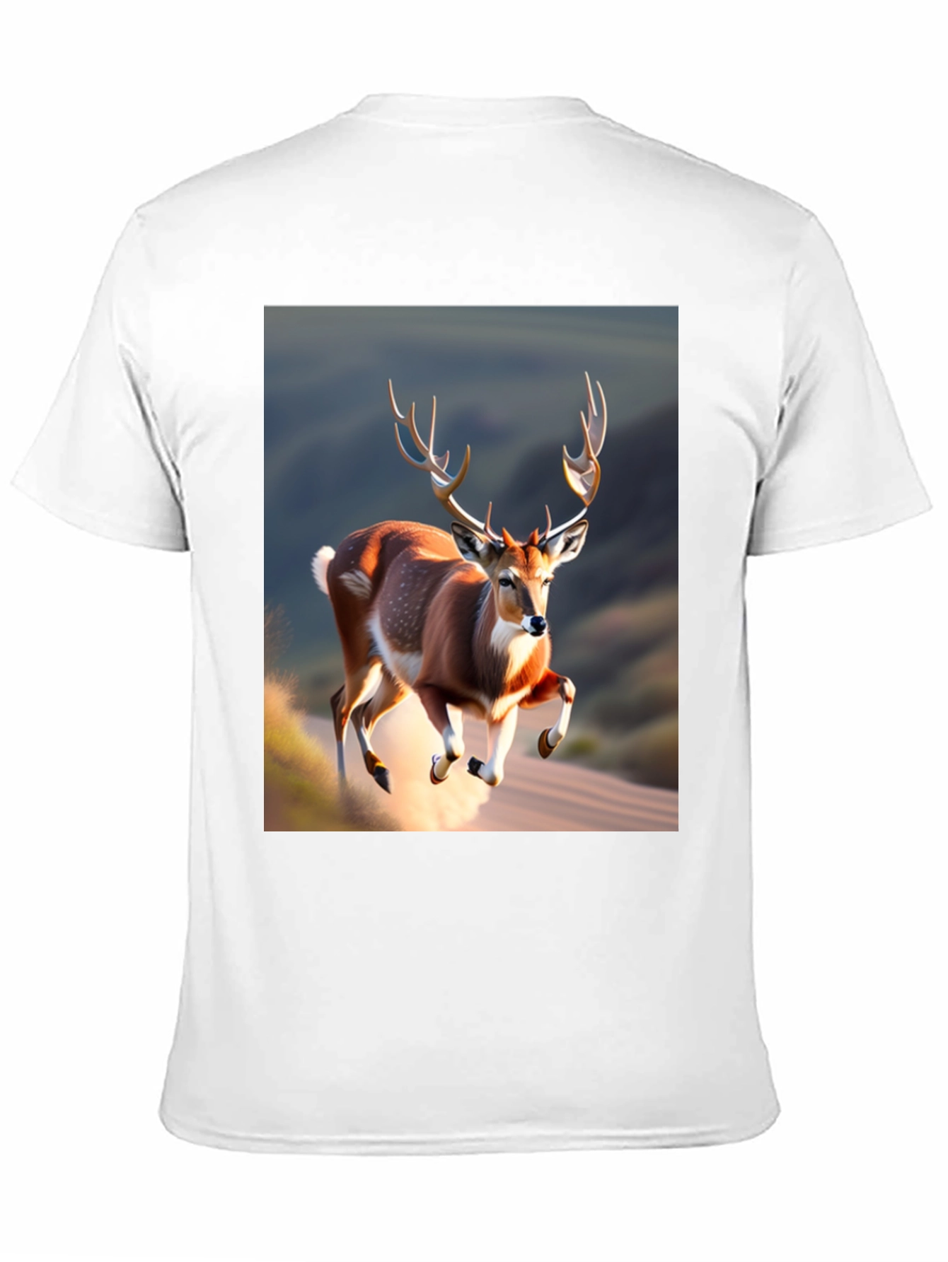 Black Deer Graphic Black T-Shirt view 11