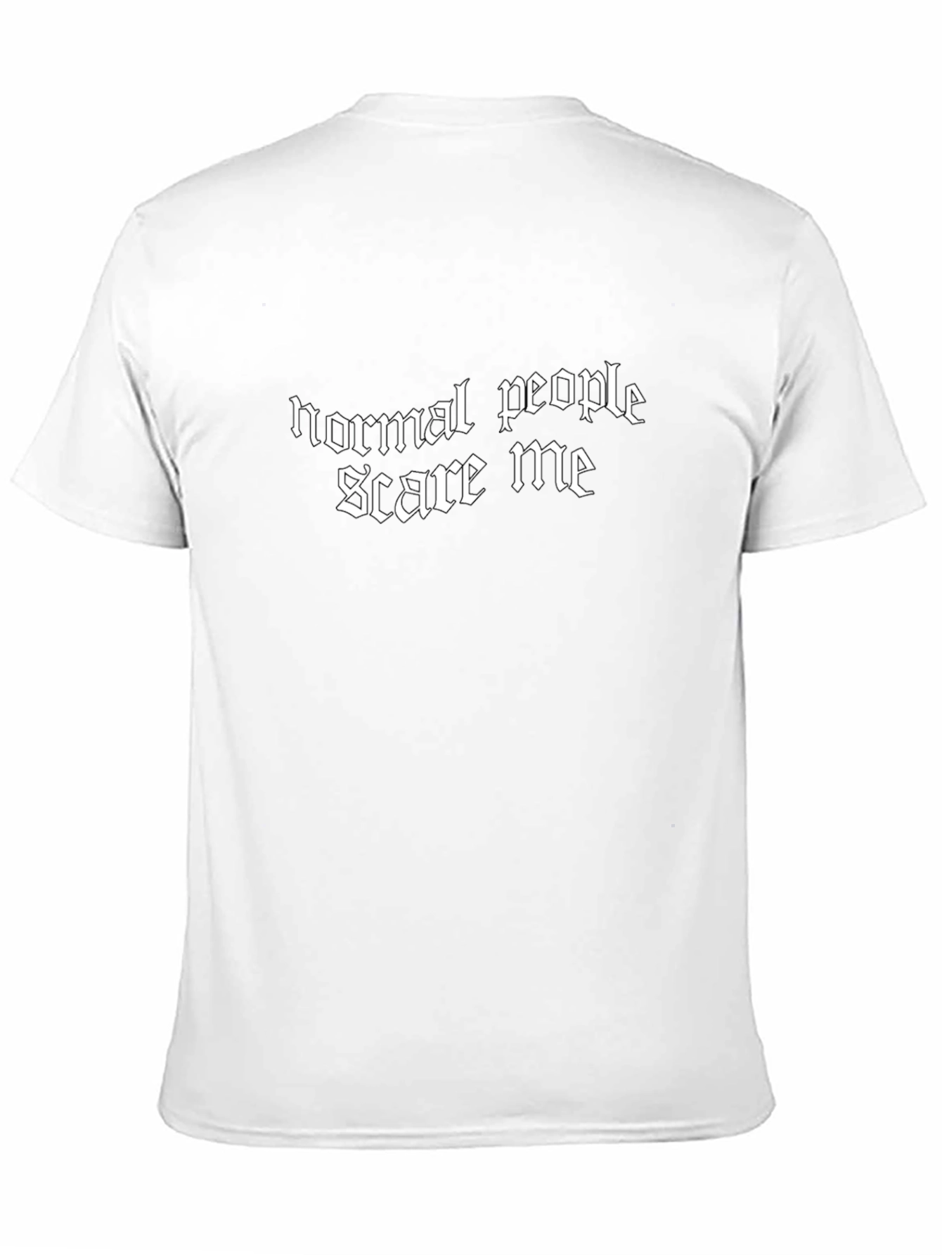 Black Normal People Scare Me T-Shirt view 11