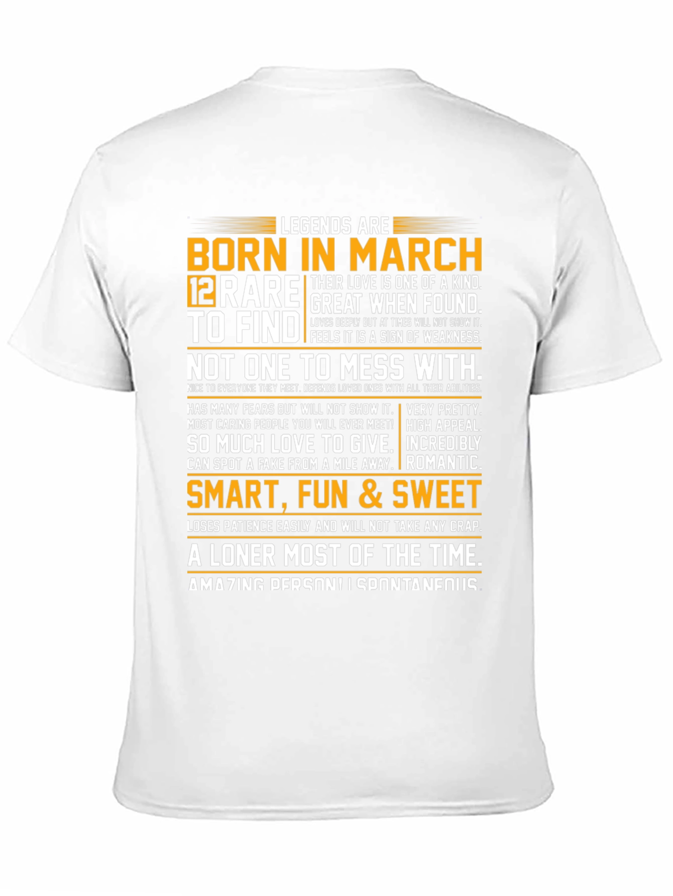 Legends Born in March T-Shirt - 11