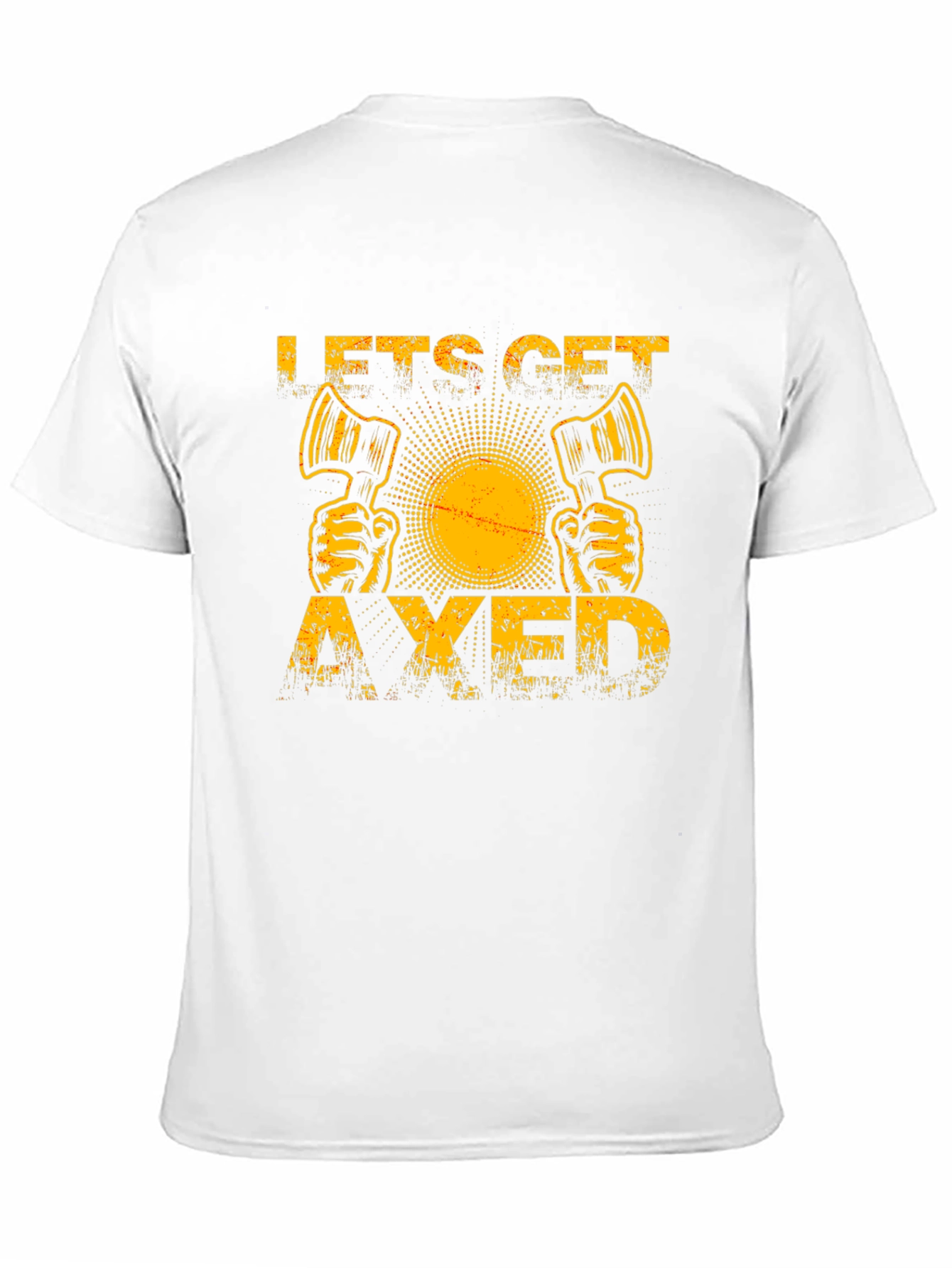 Black Let's Get Axed Funny Lumberjack T-Shirt view 11