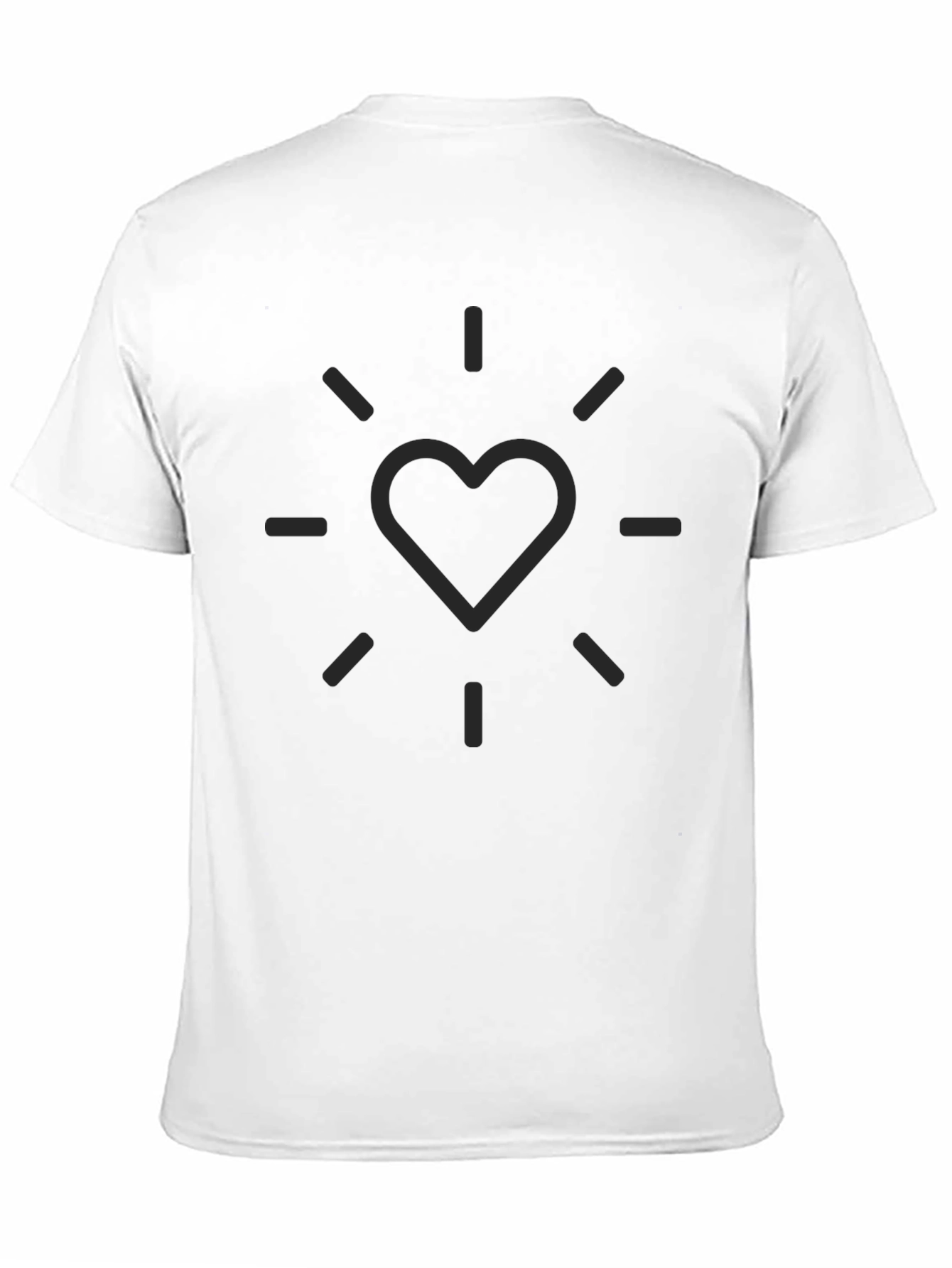 Heart Burst Black T-Shirt - Casual Style - 11