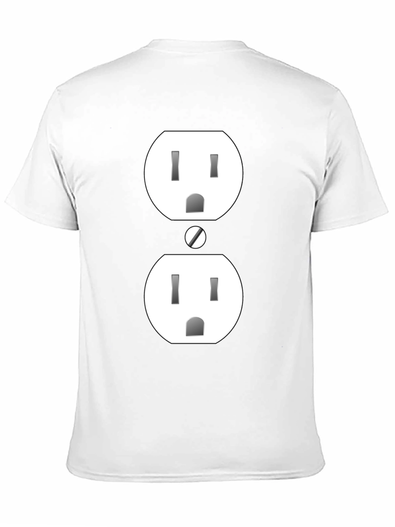 Black Electric Outlet Graphic Tee - Quirky & Fun! view 11