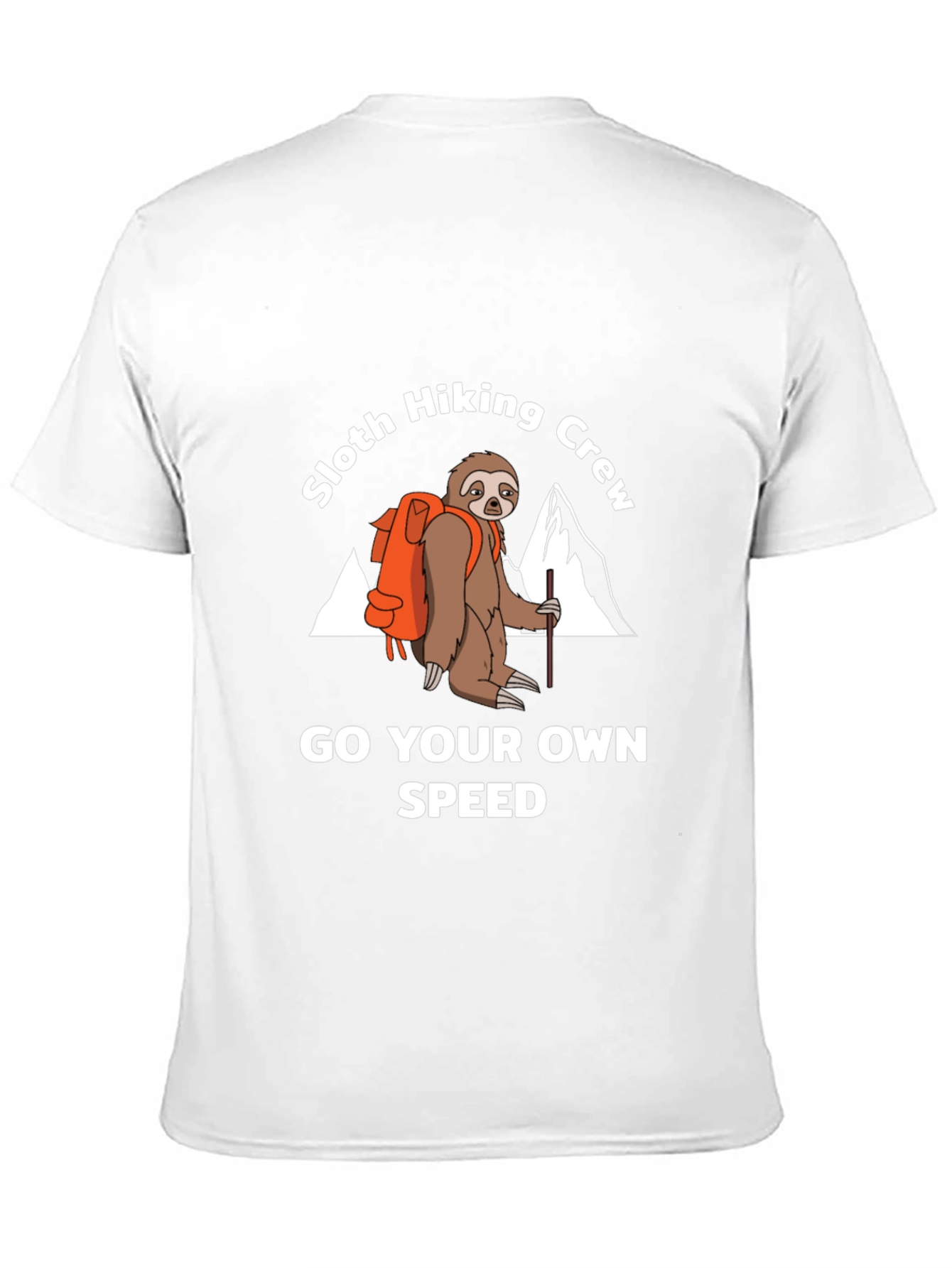 Black Sloth Hiking Crew Graphic Tee - Go Your Own Speed view 11