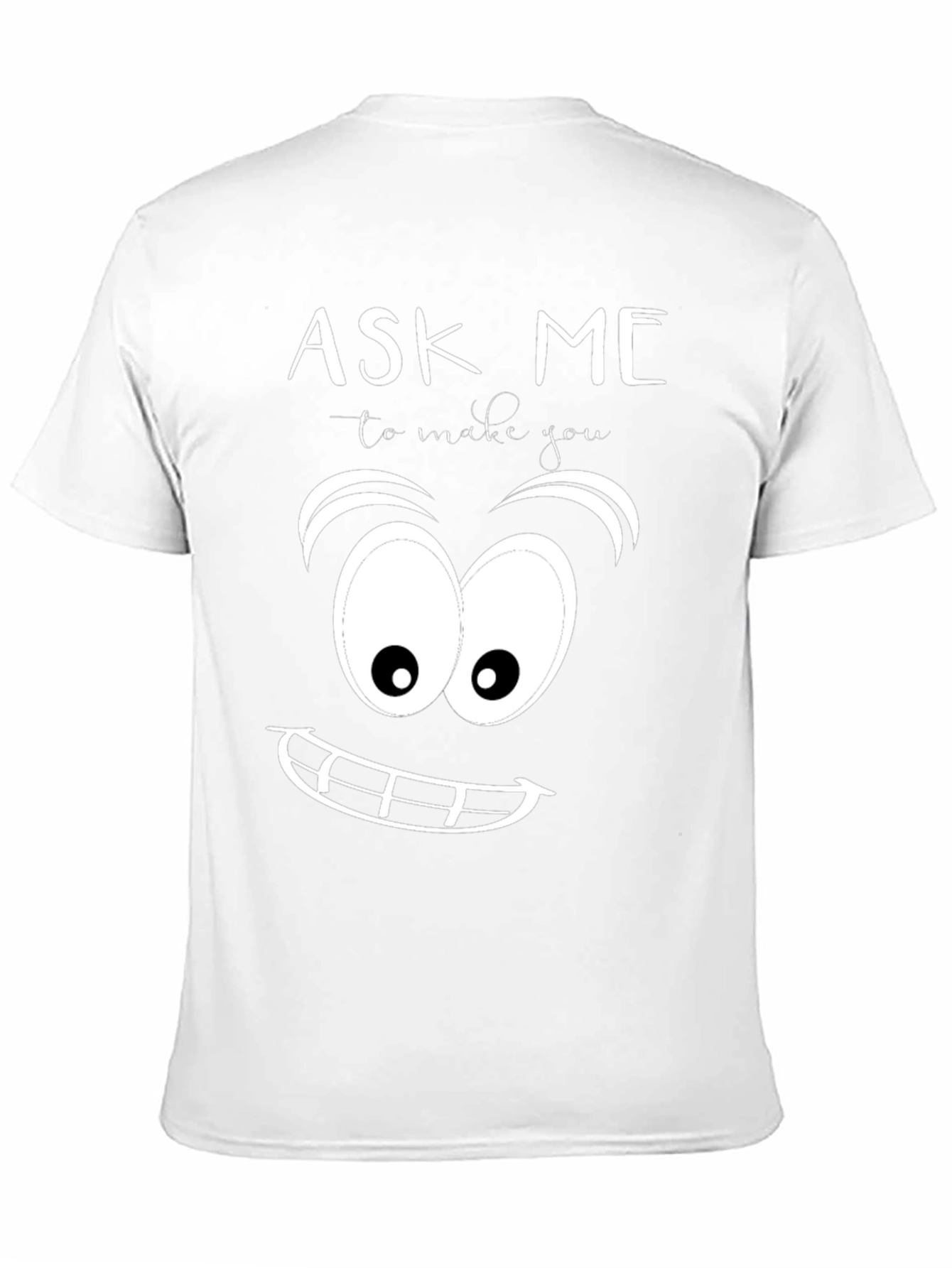 Black Ask Me To Make You Smile Graphic Tee view 11