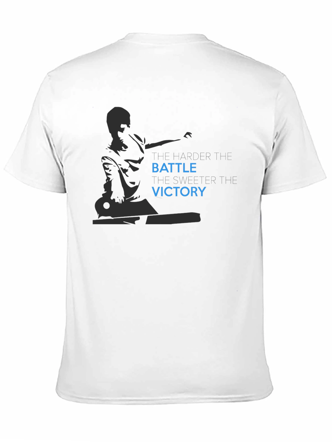 Black Battle Victory Graphic Print Black T-Shirt view 11