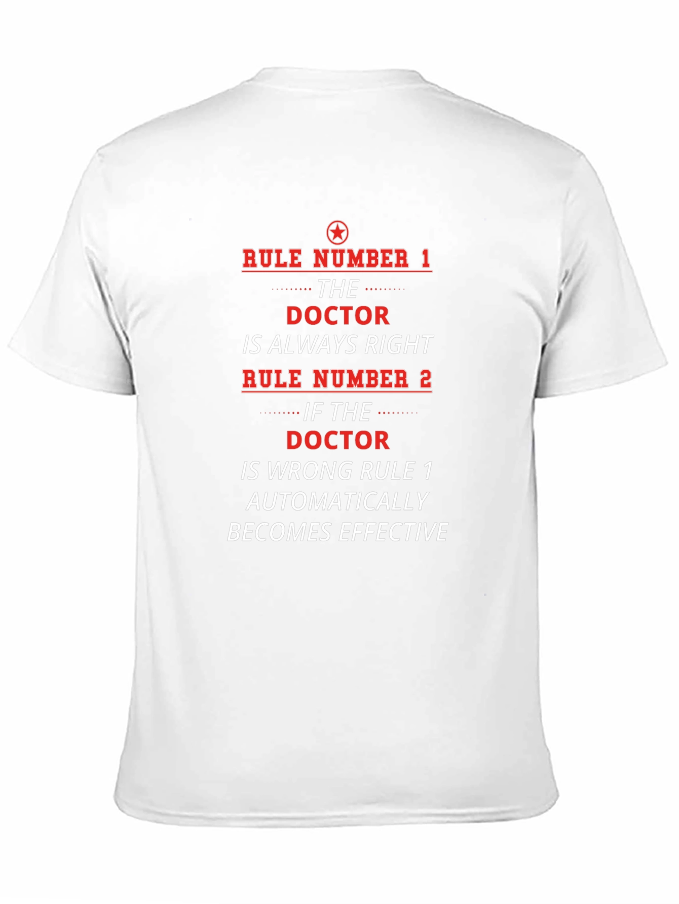 Black Doctor Rules T-Shirt - Always Right Medical Humor view 11