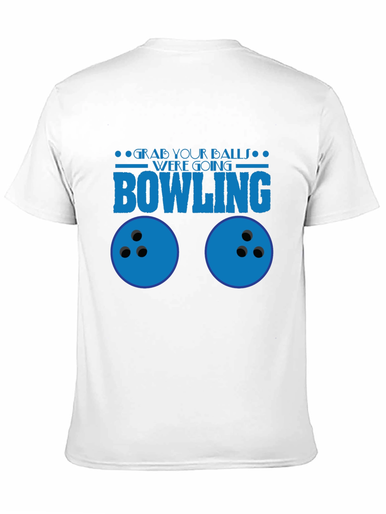 Black Grab Your Balls Bowling T-Shirt Funny Graphic Tee view 11