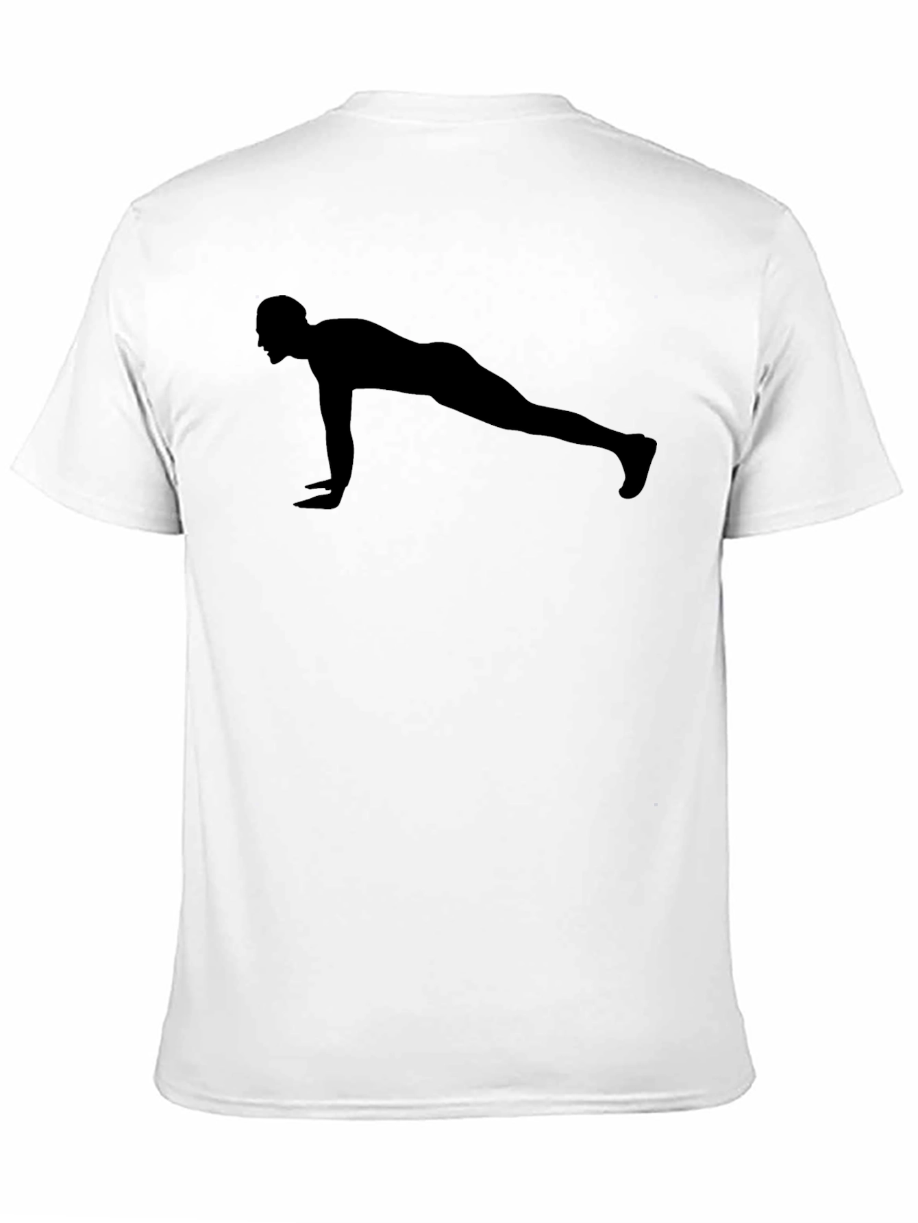 Black Fitness Push-Up Silhouette Black T-Shirt view 11