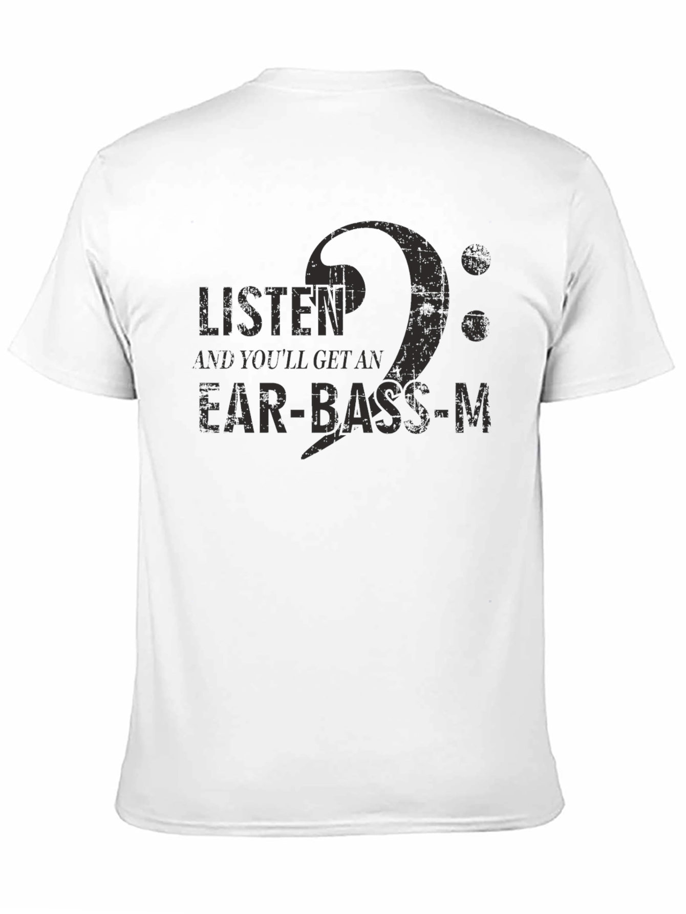 Black Ear-Bass-M Graphic Tee - Musician T-Shirt view 11