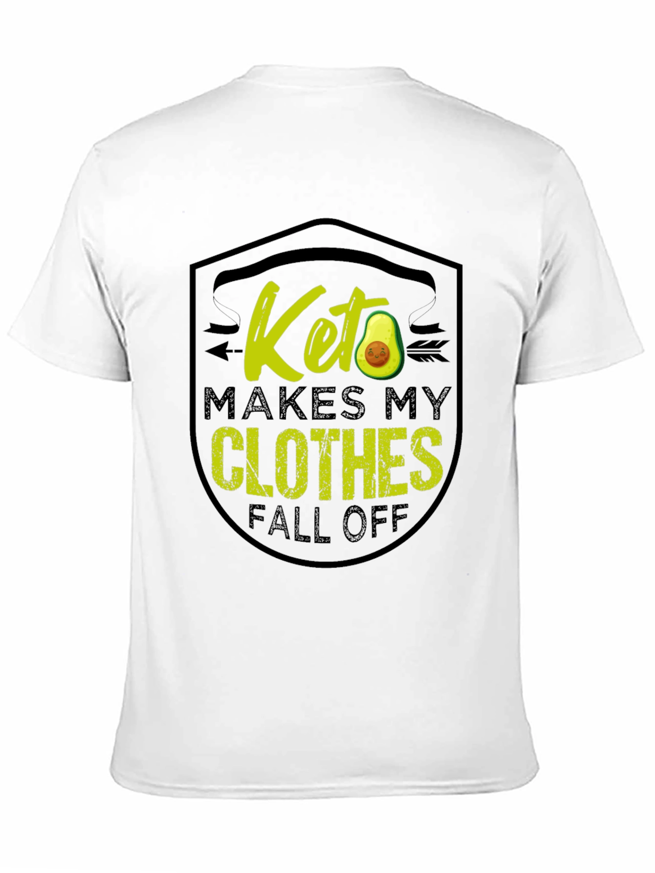 Black Keto Diet T-Shirt - Makes My Clothes Fall Off view 11