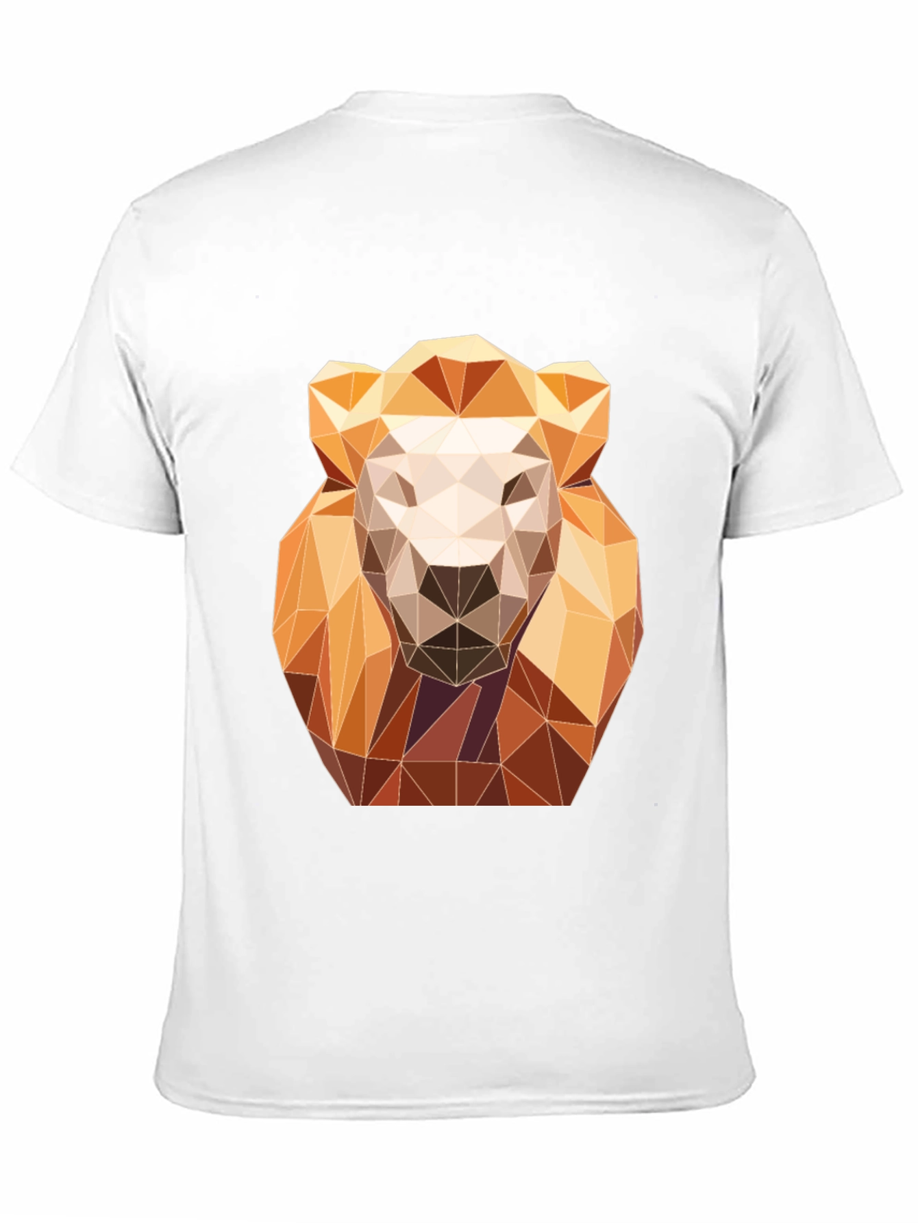 Black Geometric Lion Graphic Tee - Modern Art Design view 11
