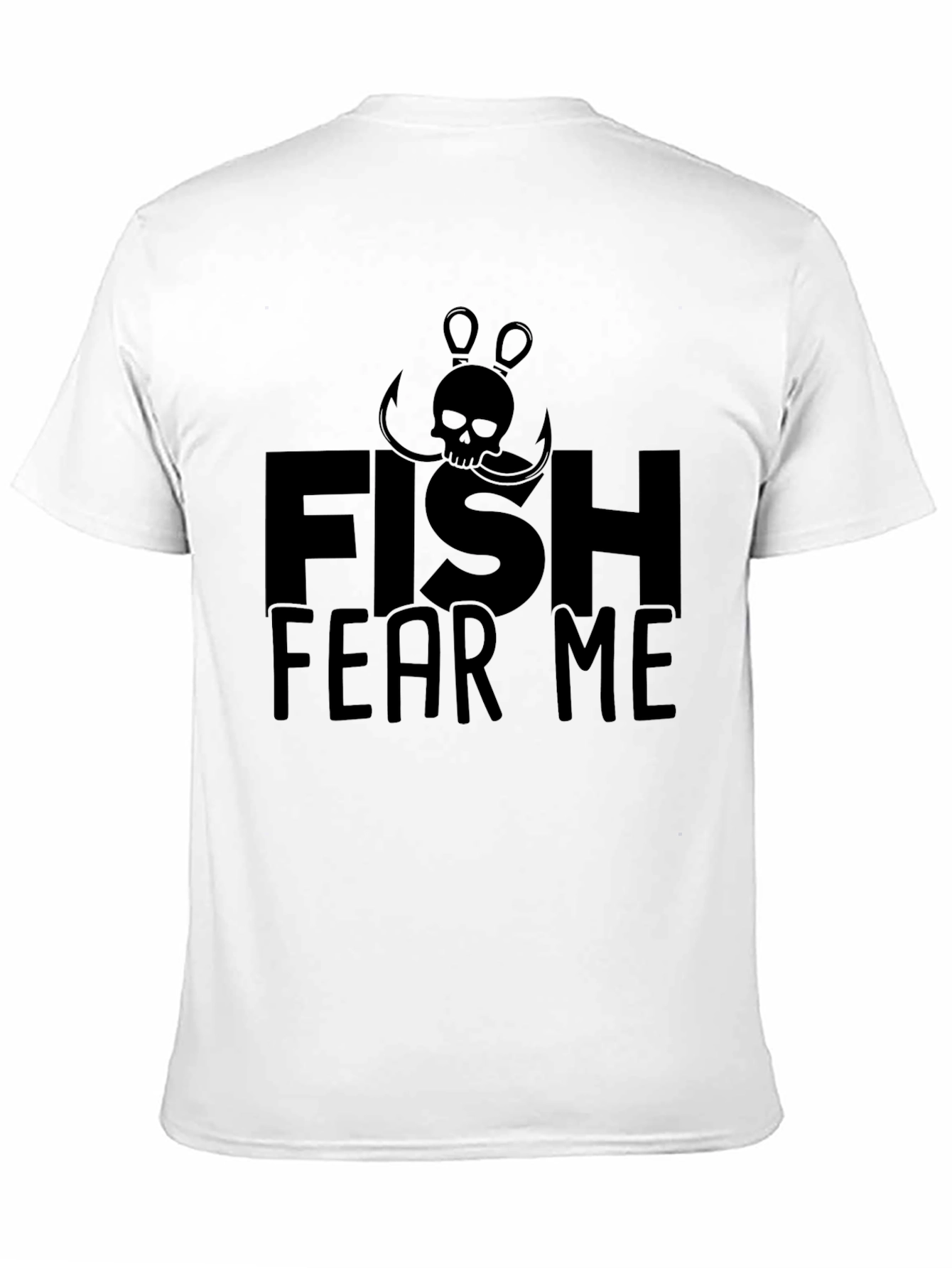 Fish Fear Me T-Shirt - Angler Skull Design - 11