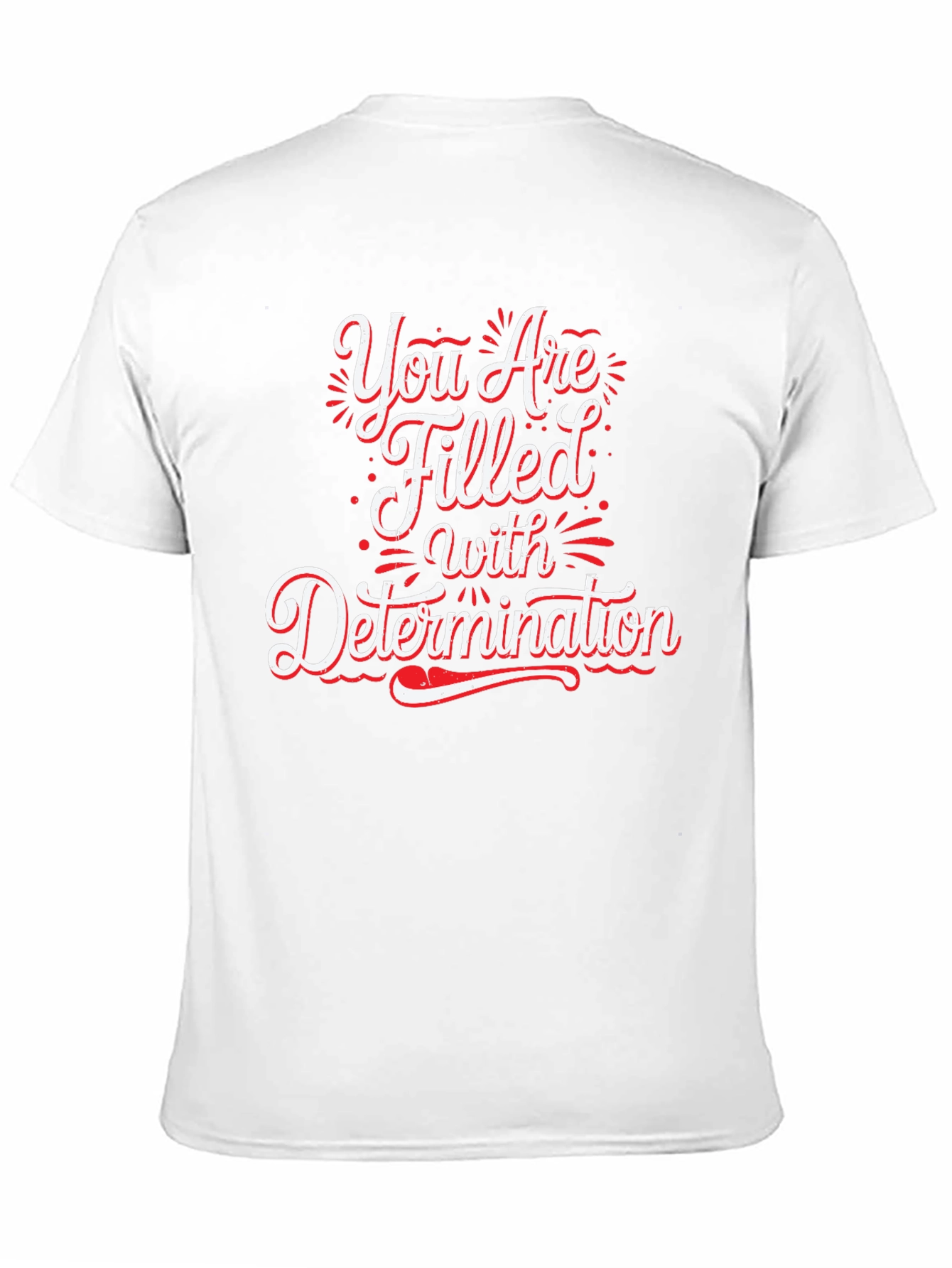 Black Determination Graphic Black T-Shirt view 11