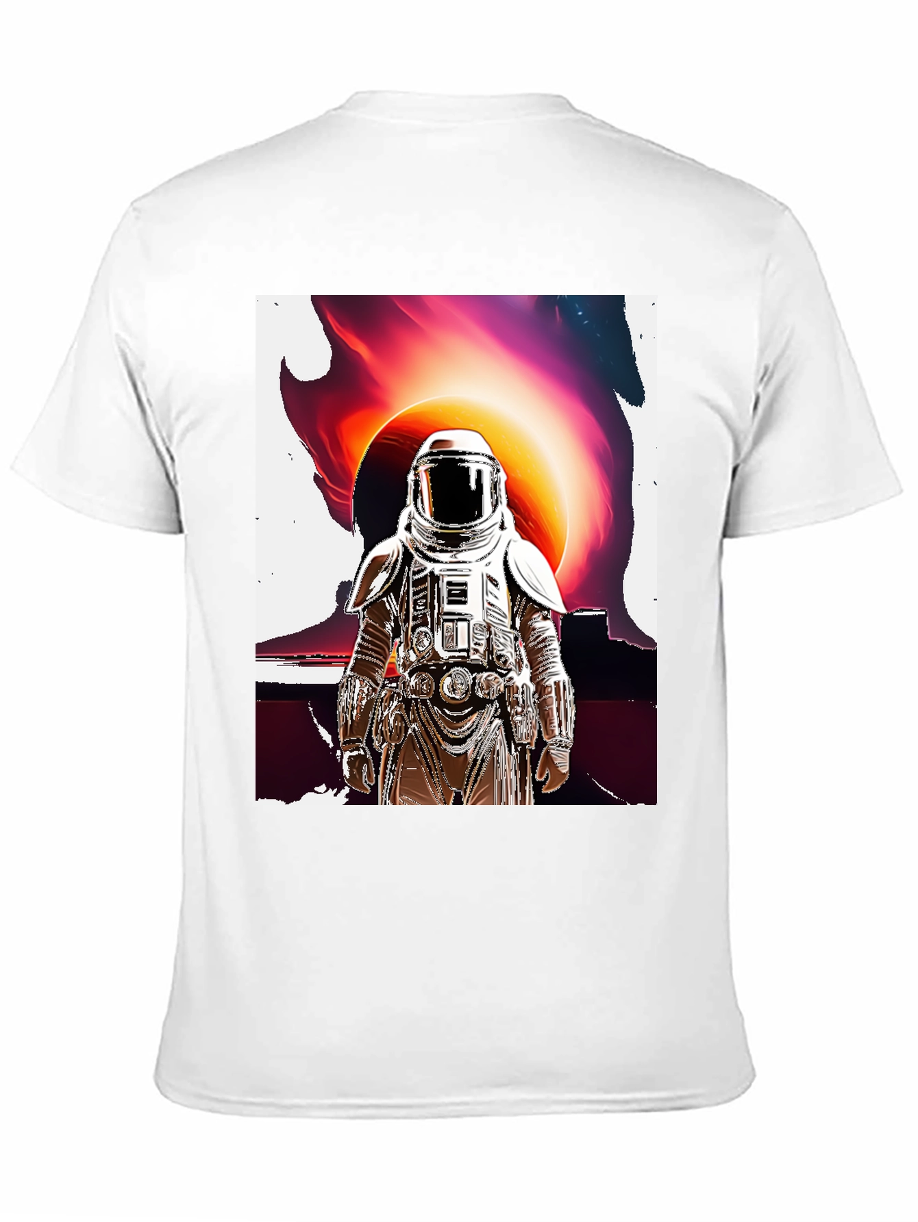Black Astronaut Graphic T-Shirt - Space Art Tee view 11