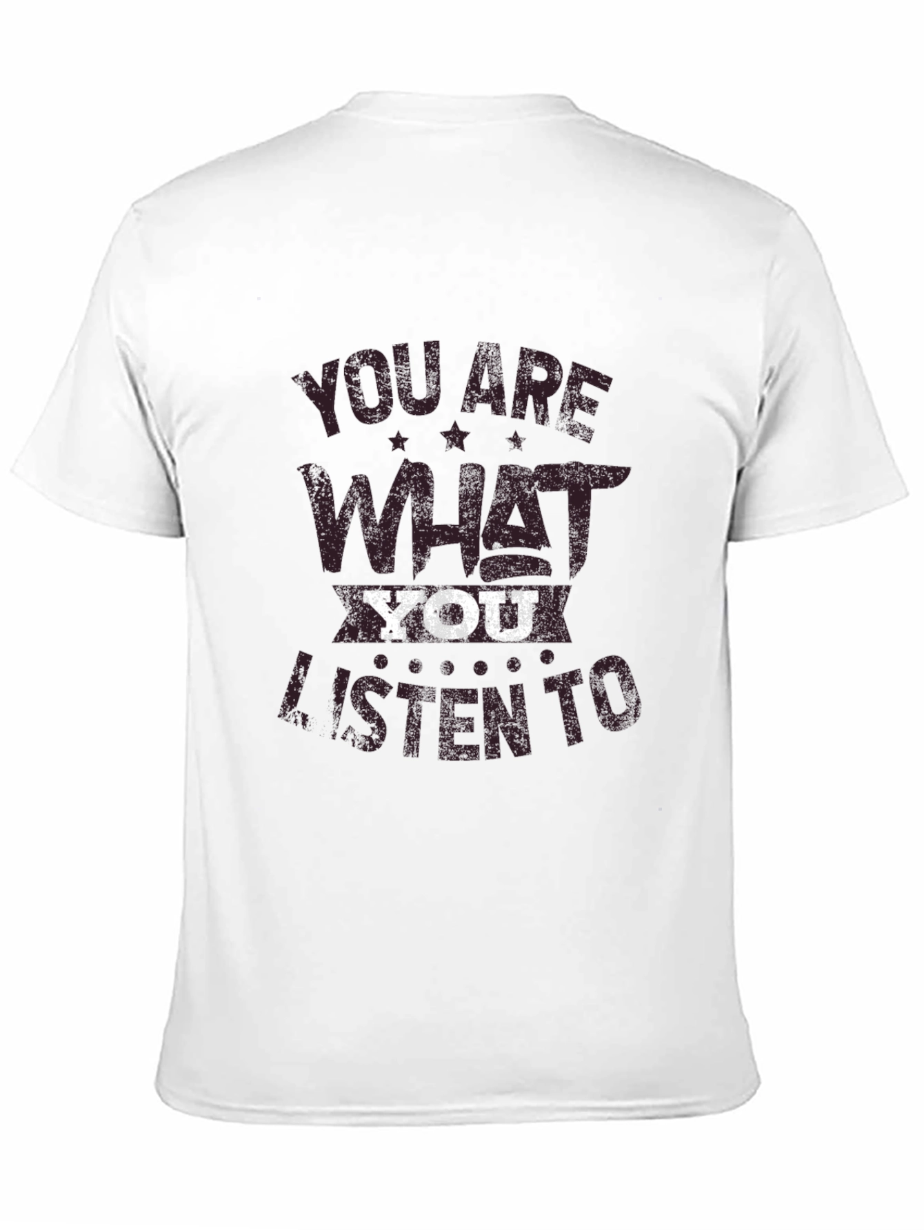 Black You Are What You Listen To Graphic Tee view 11