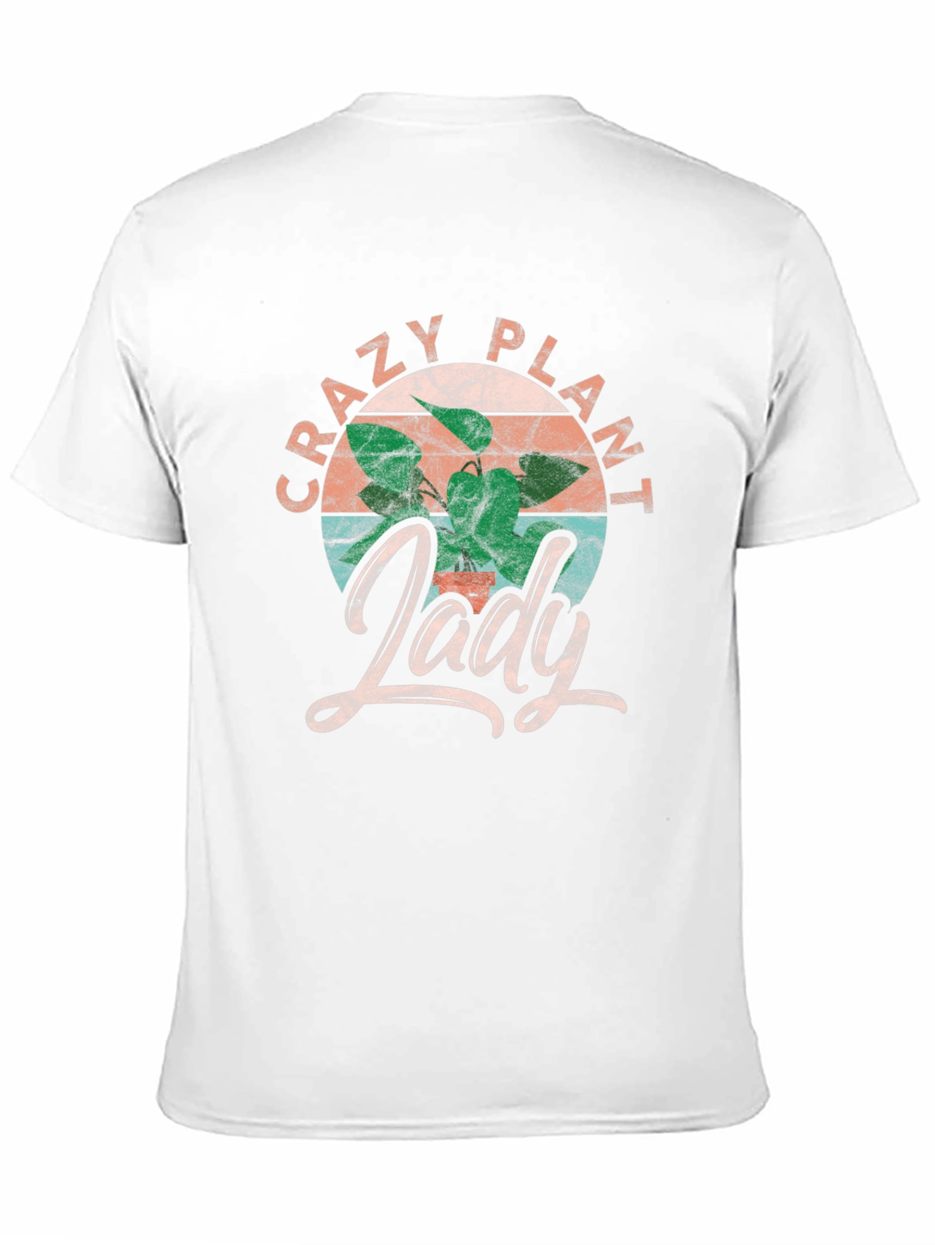 Black Crazy Plant Lady T-Shirt - Fun Graphic Tee view 11