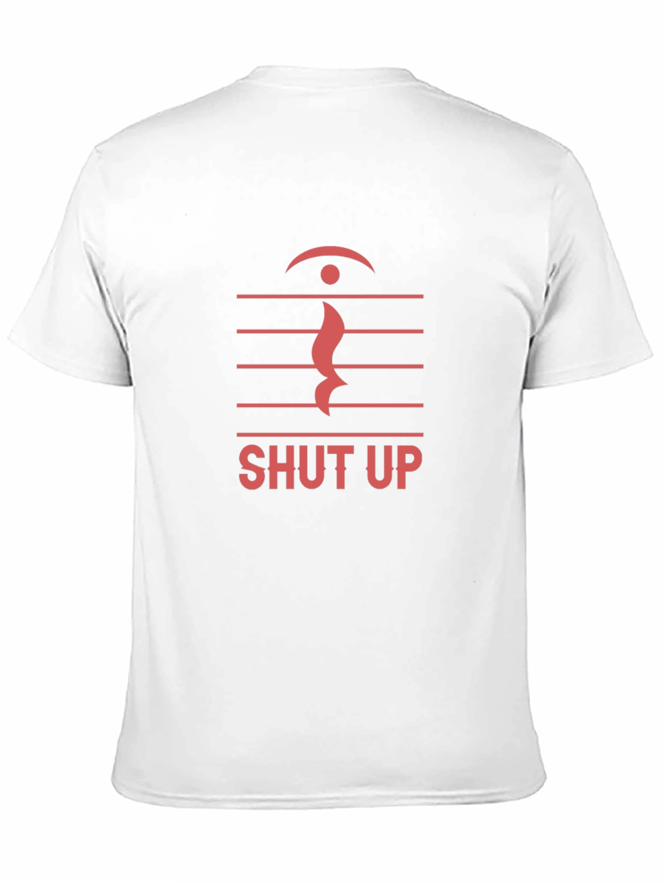 Black Shut Up Music Note Graphic T-Shirt view 11