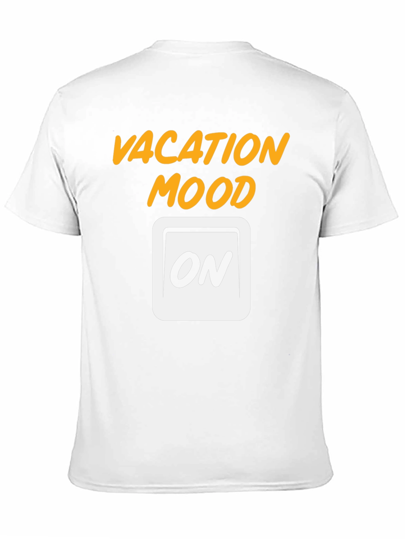 Black Vacation Mode On Graphic Tee - Black Cotton T-Shirt view 11