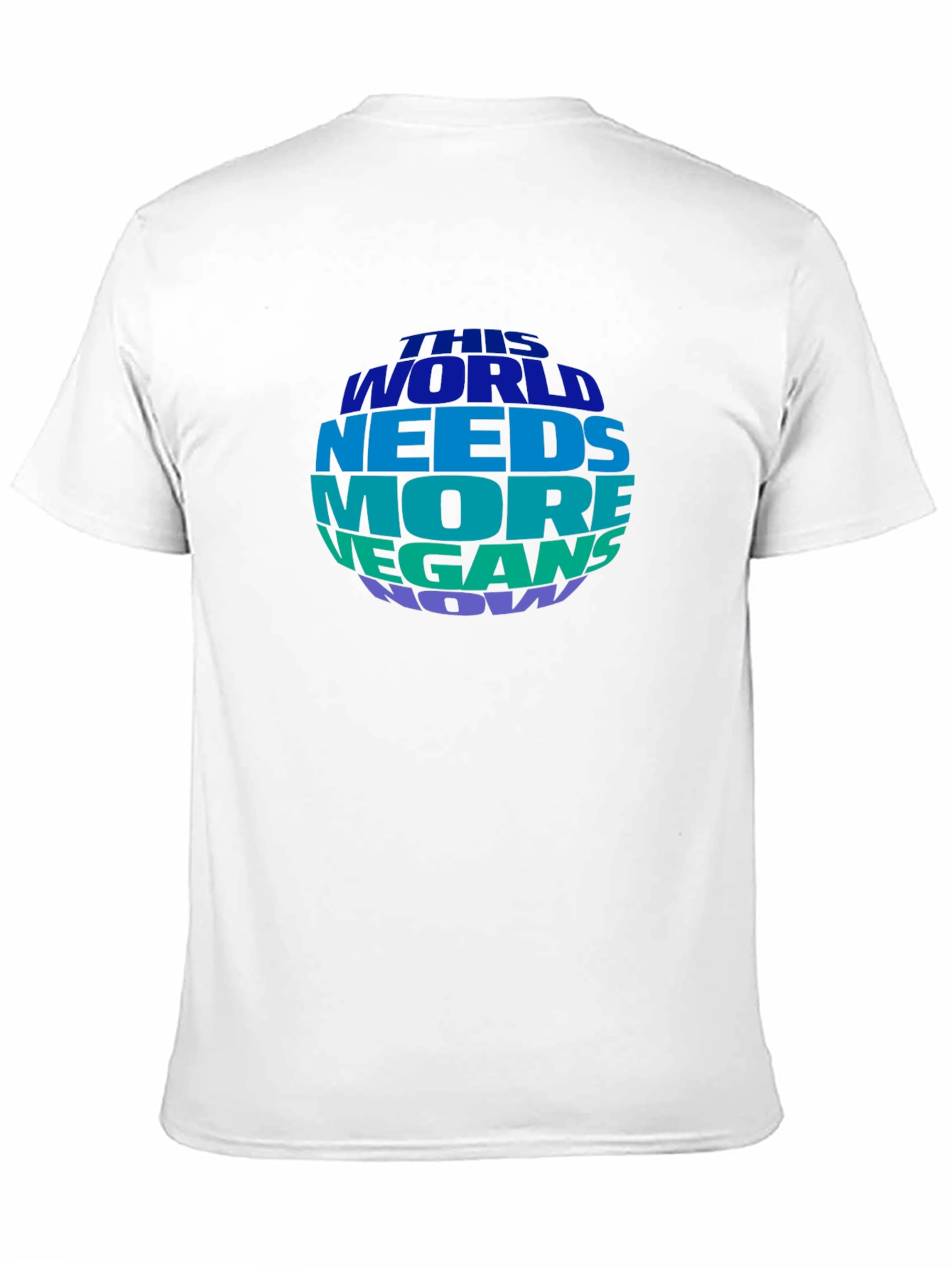 Black Vegan T-Shirt - This World Needs More Vegans Now view 11
