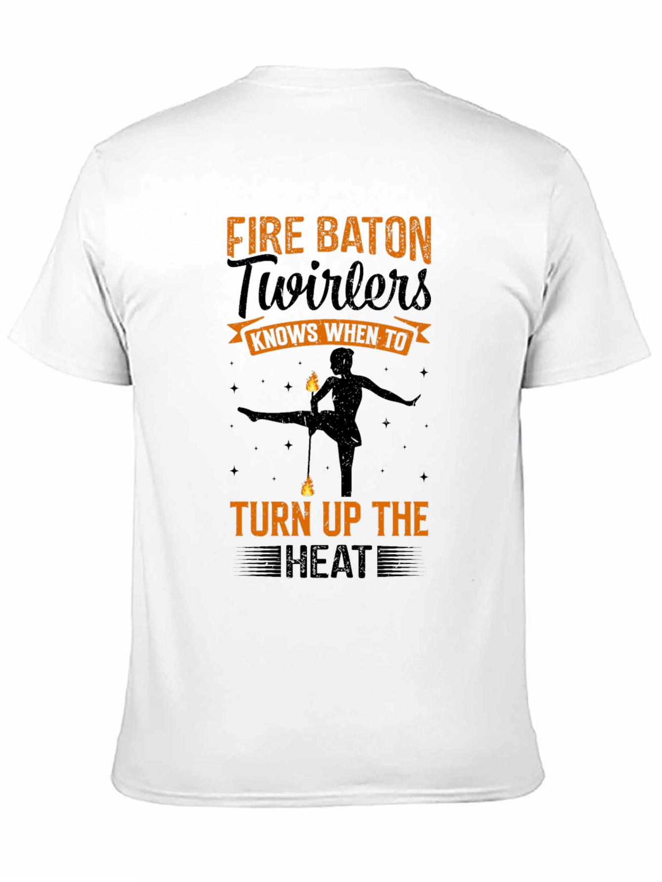 Black Fire Baton Twirlers T-Shirt - Turn Up the Heat! view 11