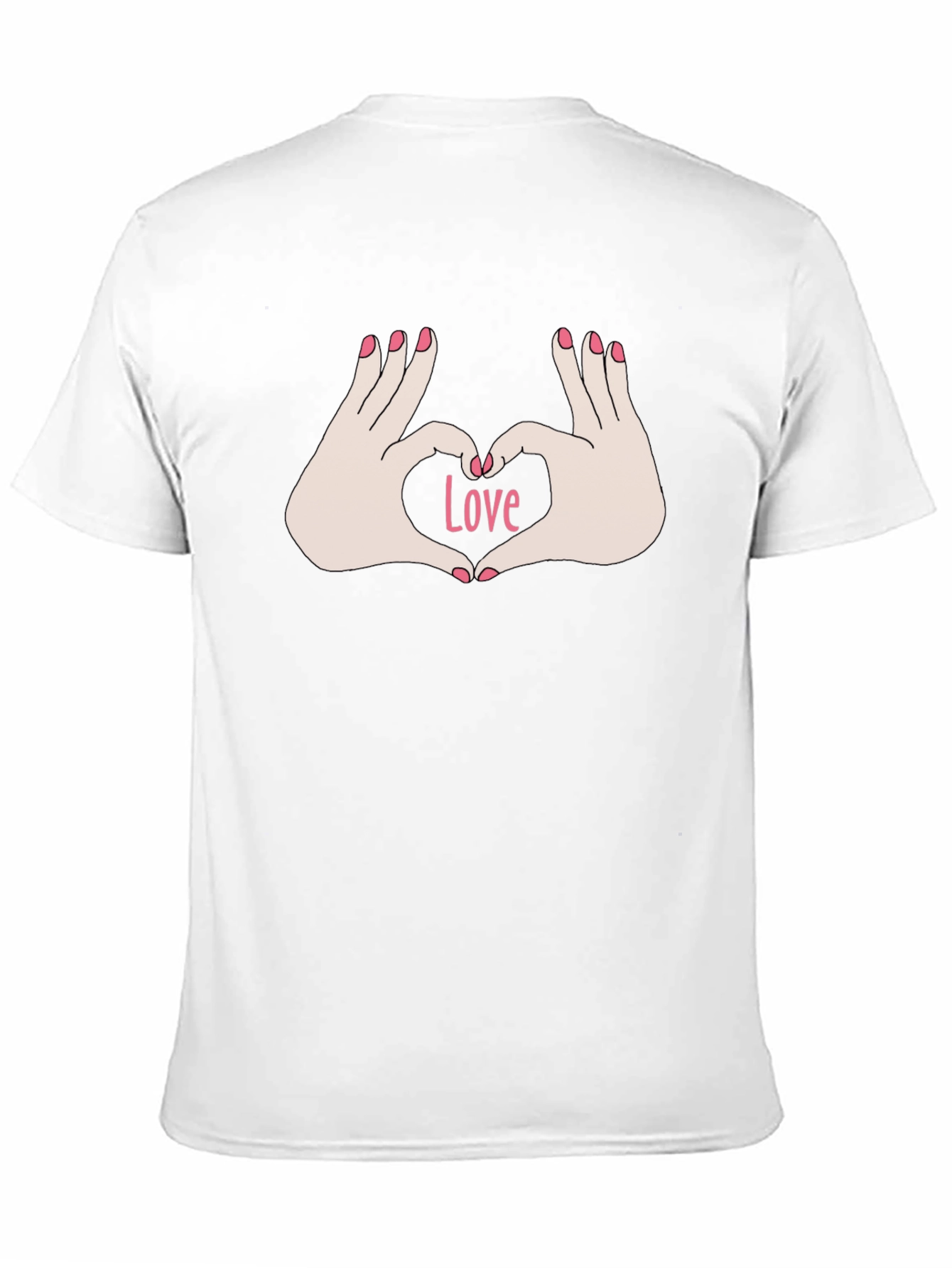 Black Love Hands Graphic Tee - Stylish Black T-Shirt view 11