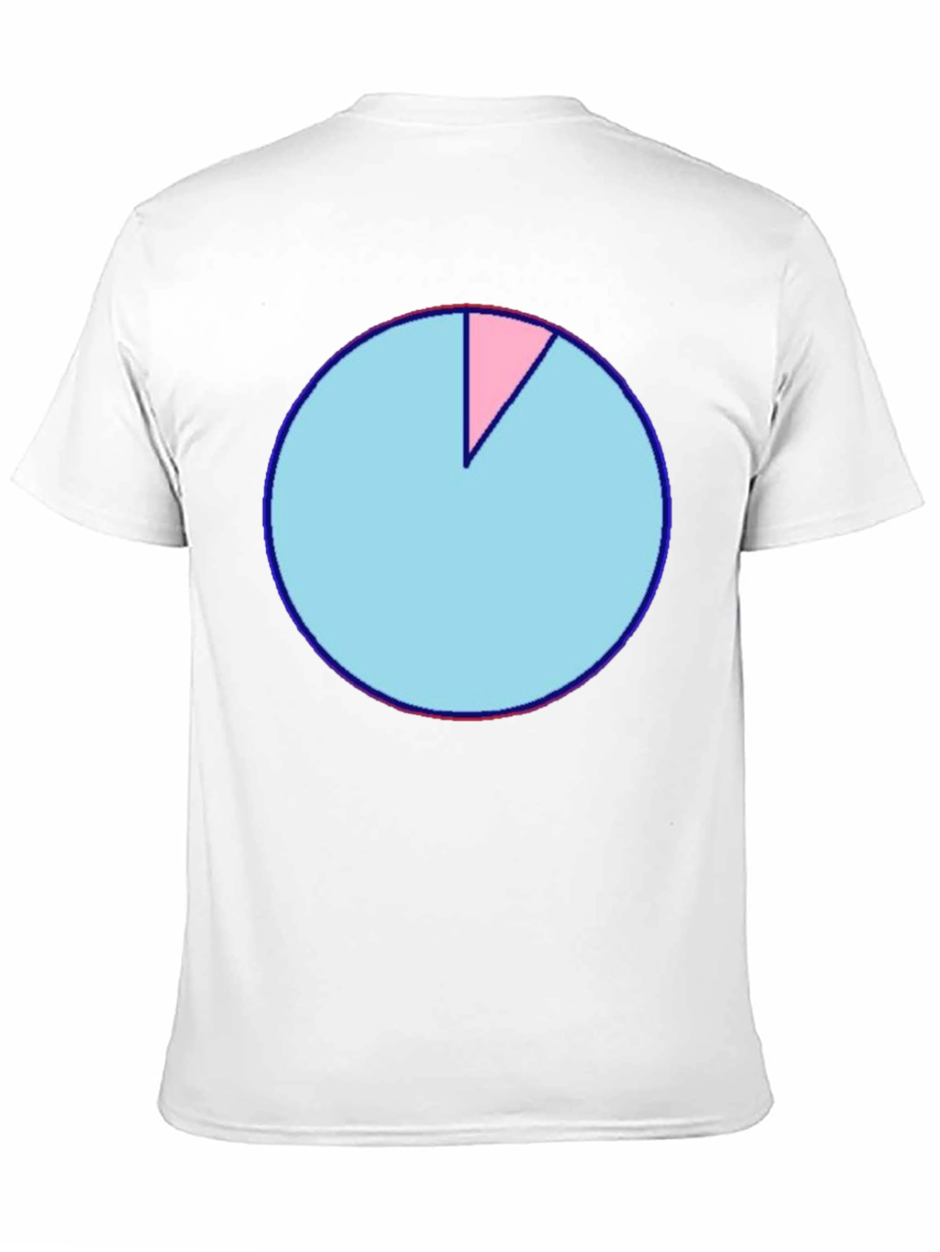 Black Pie Chart Graphic T-Shirt - Soft Cotton Blend, Casual Wear view 11