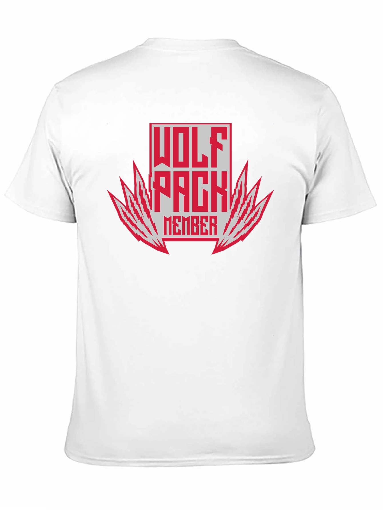 Black Wolf Pack Member Graphic Tee - Bold Style! view 11
