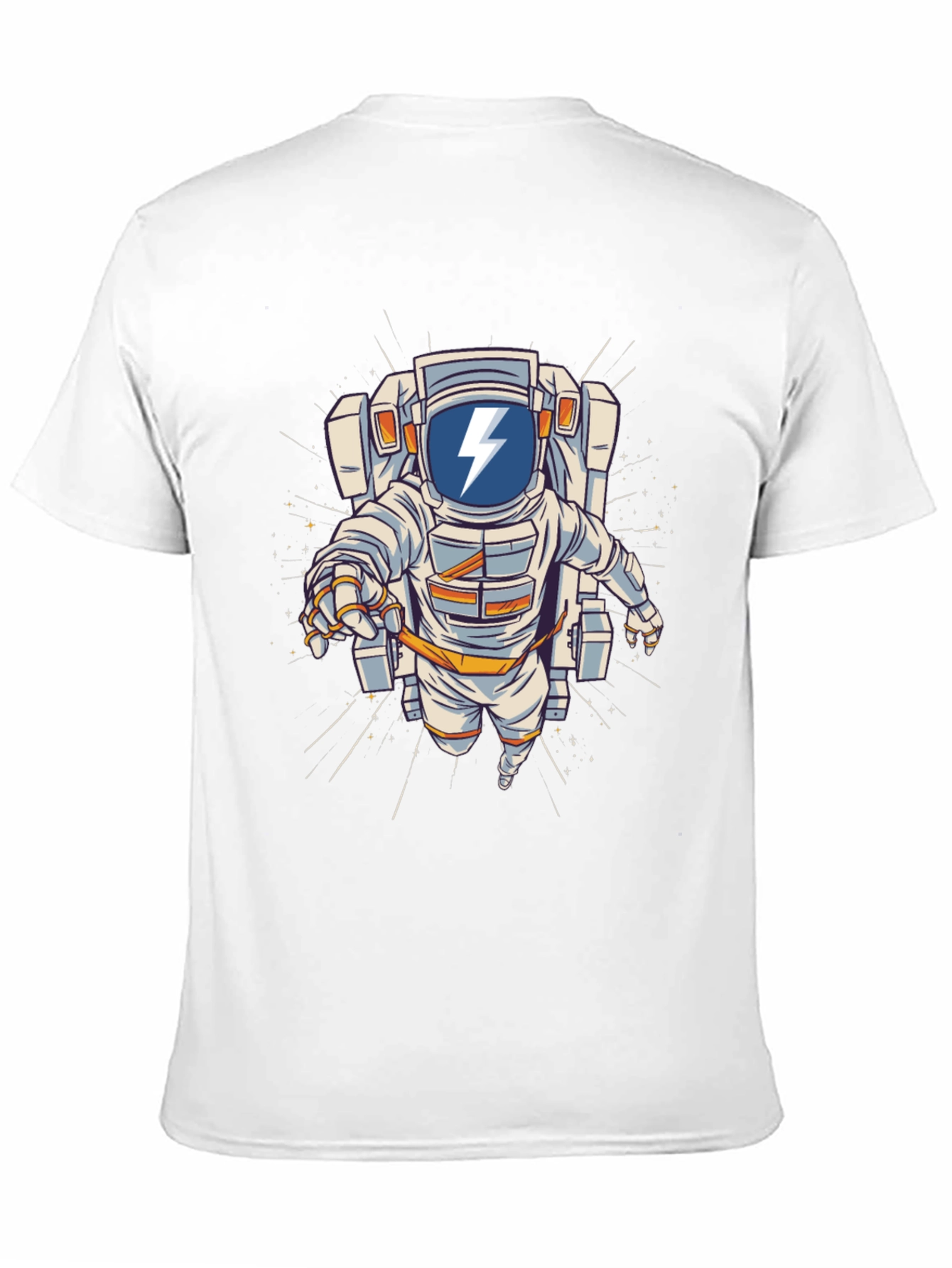 Black Astronaut Graphic T-Shirt - Bold Space Design view 11