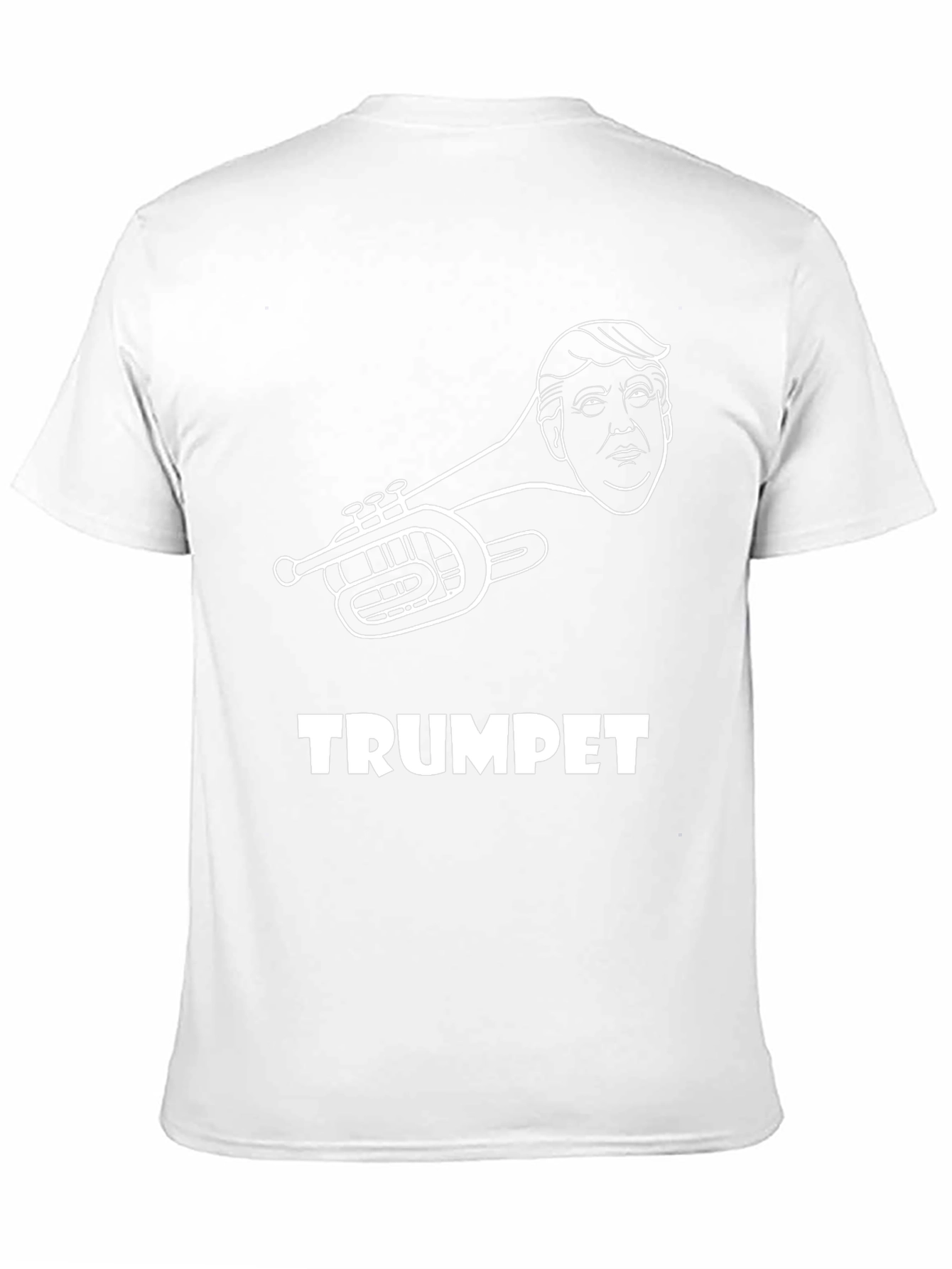 Black Trumpet Pun T-Shirt Funny Music Tee view 11
