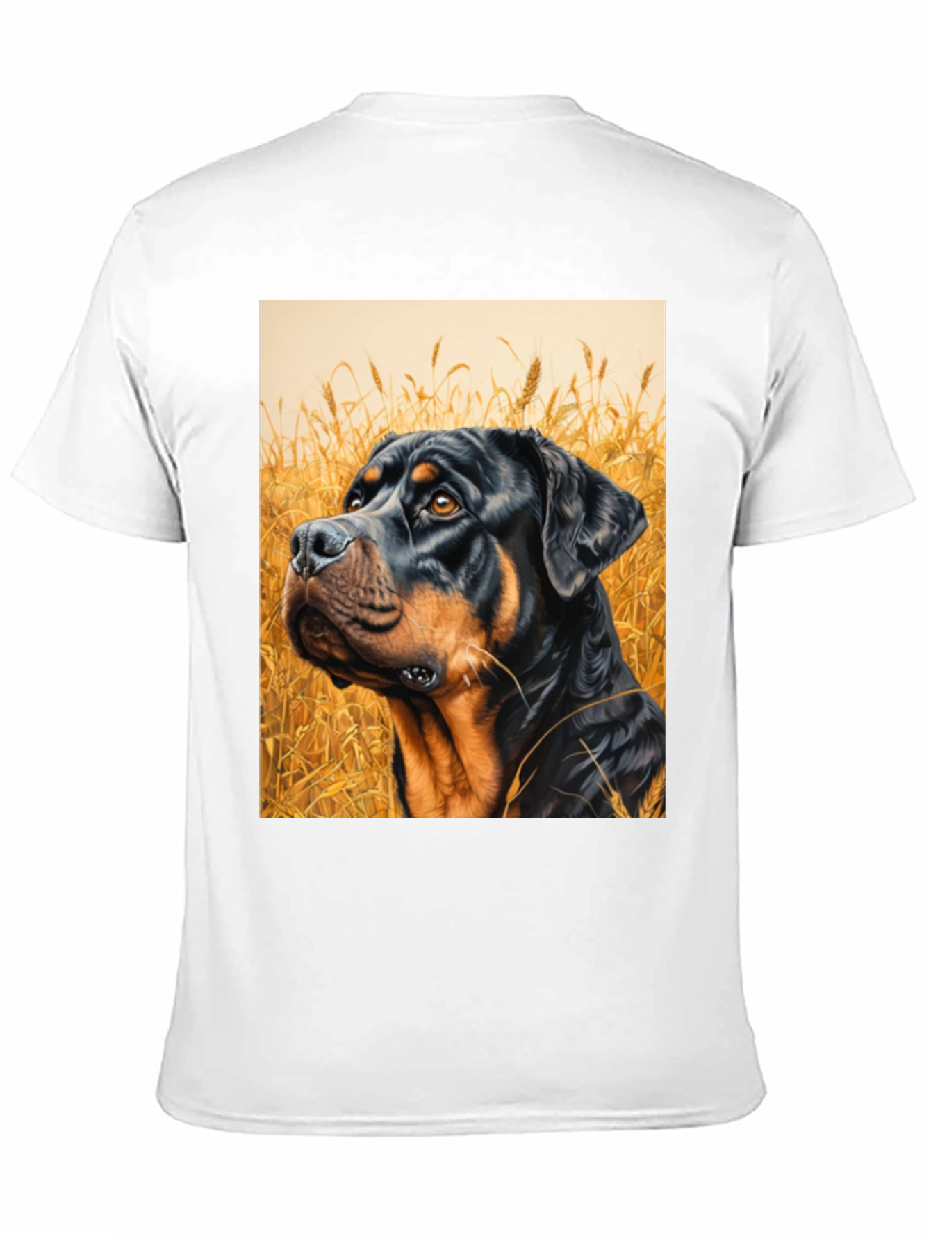 Rottweiler Dog Art Black T-Shirt - 11