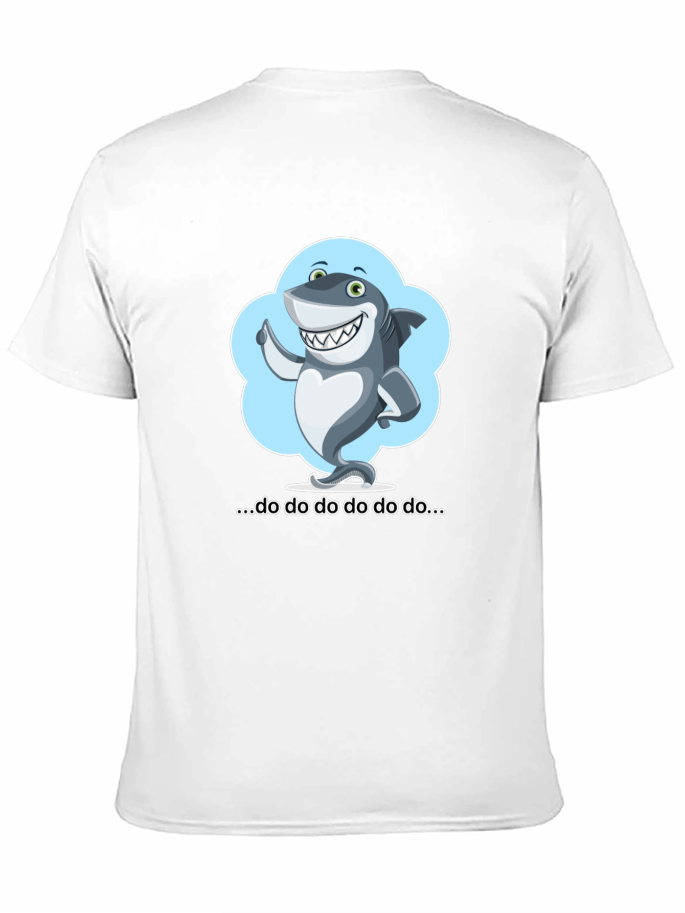 Black Cartoon Shark T-Shirt - Fun & Stylish! view 11