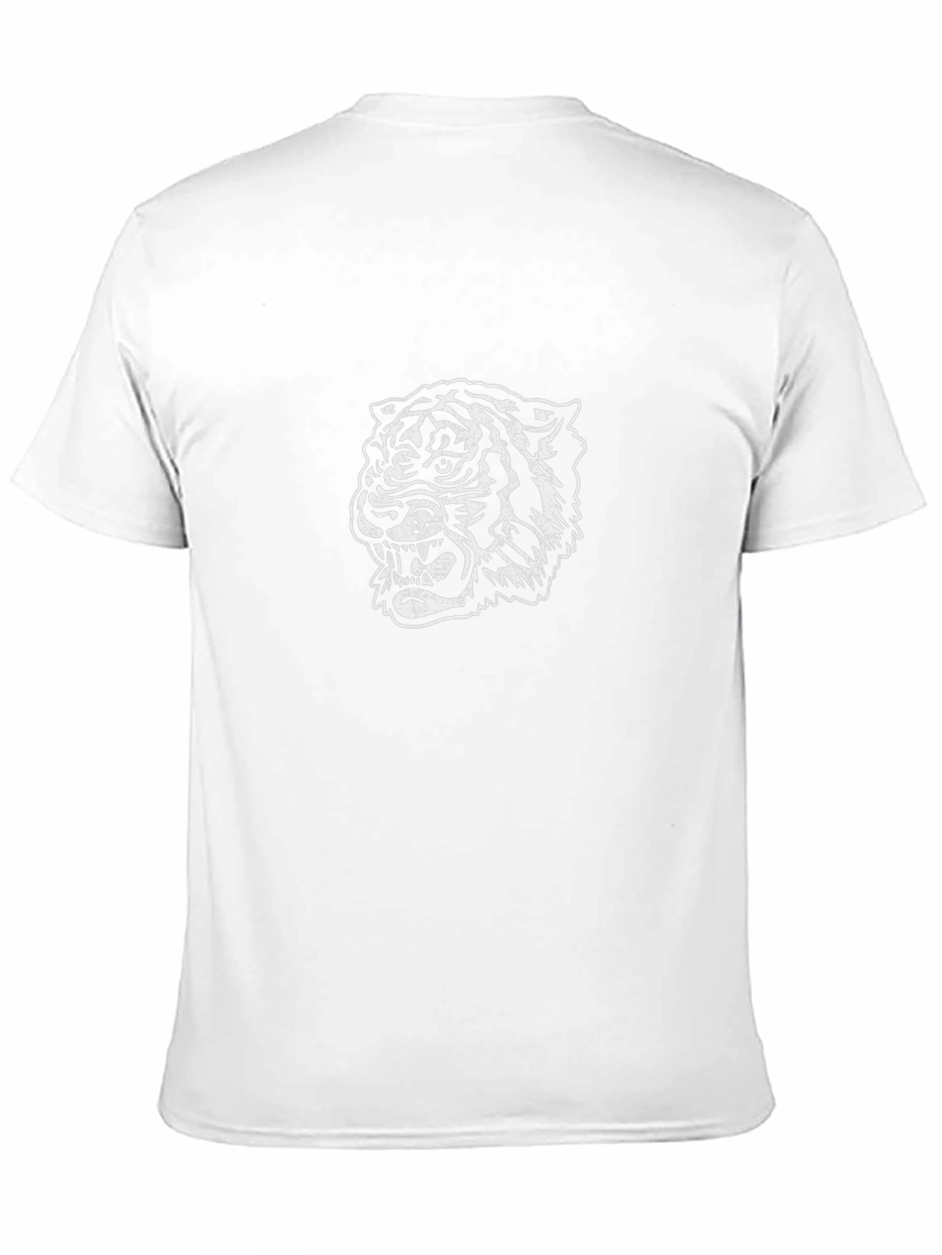 Black Tiger Graphic Tee - Men's Black Cotton T-Shirt view 11