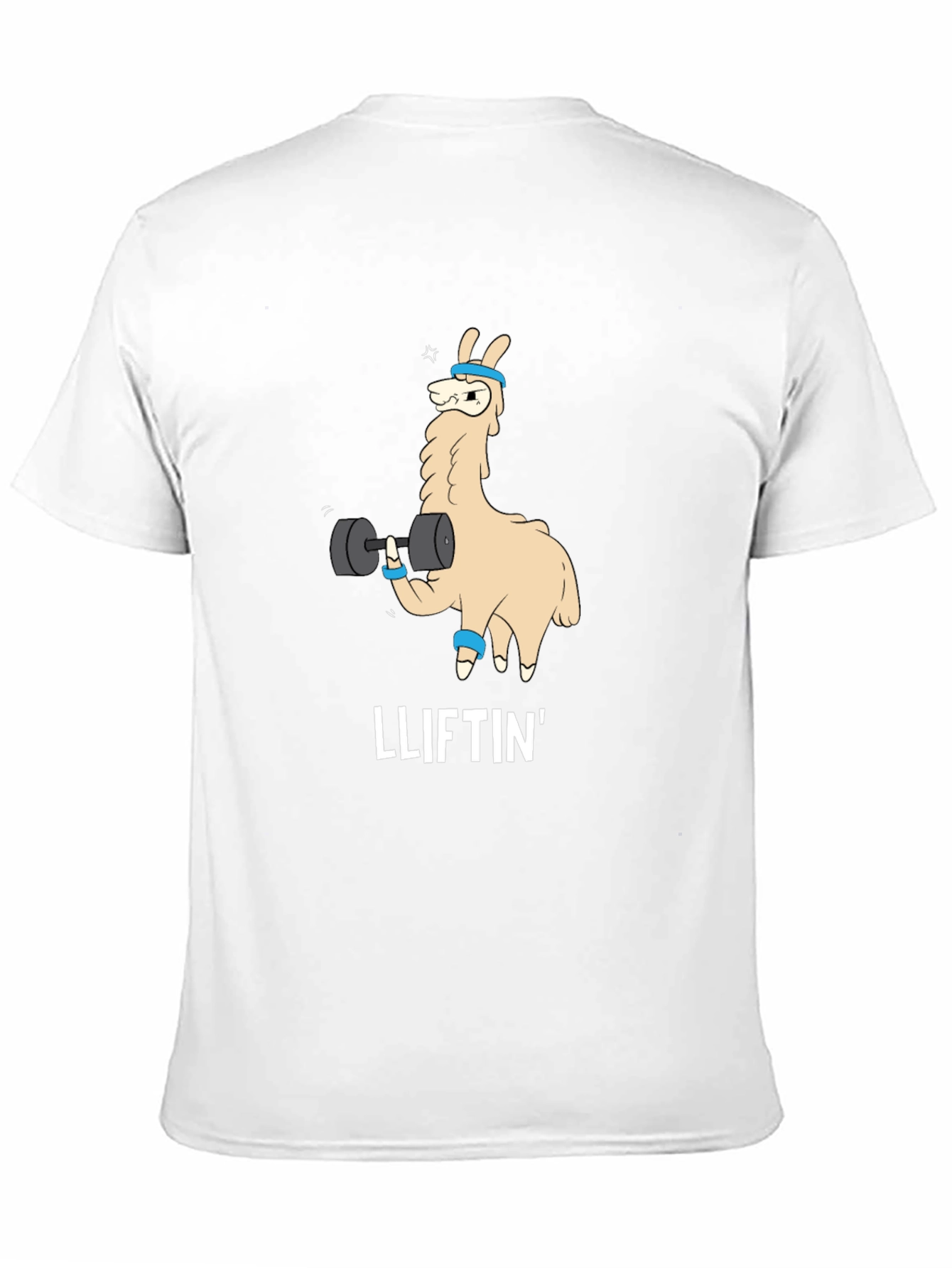 Black Lliftin' Llama Black T-Shirt - Gym Humor Tee view 11