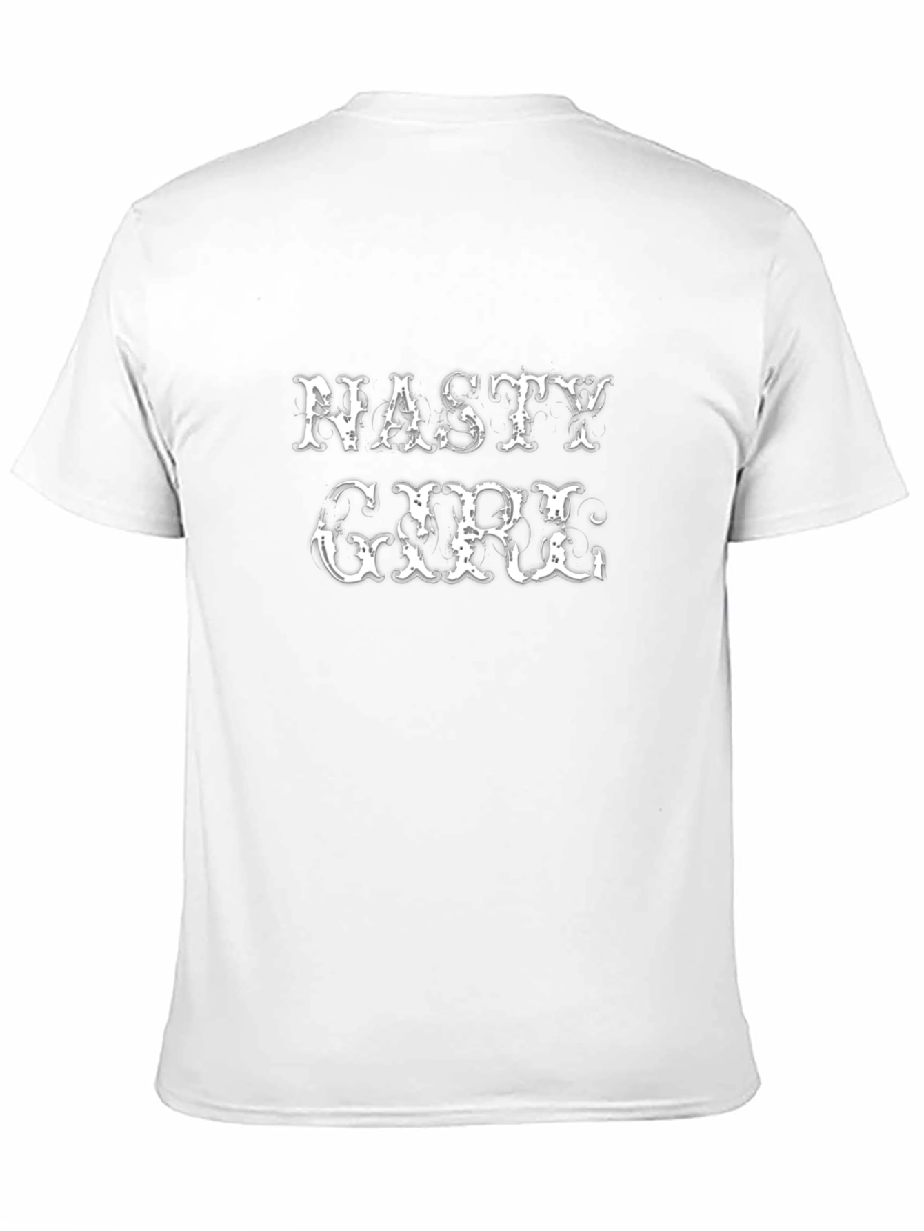 Black Nasty Girl Graphic Tee - Unisex Black Cotton T-Shirt view 11