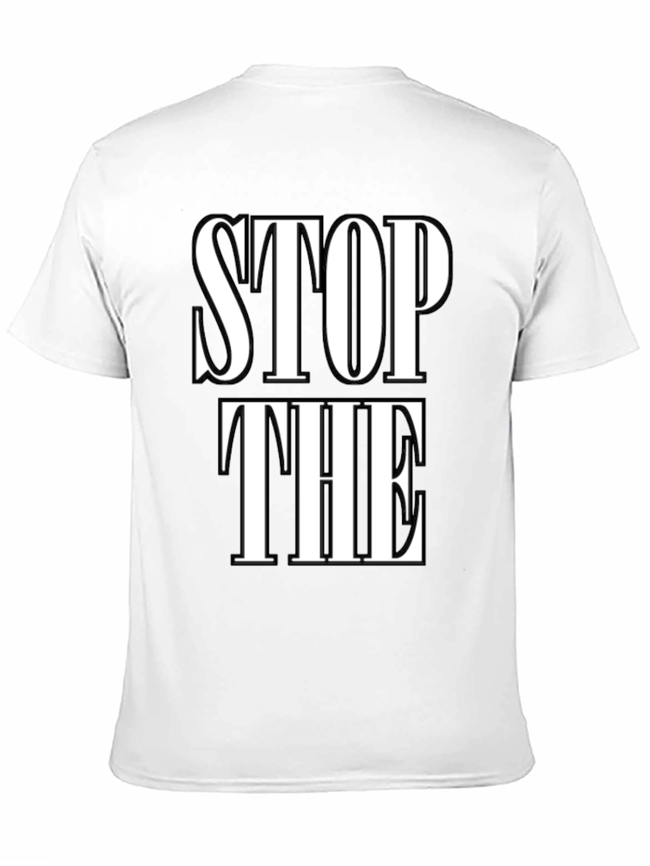 Black Stop The T-Shirt view 11