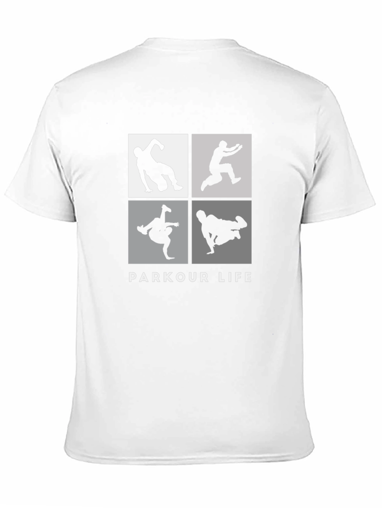 Black Parkour Life Black Graphic Tee view 11