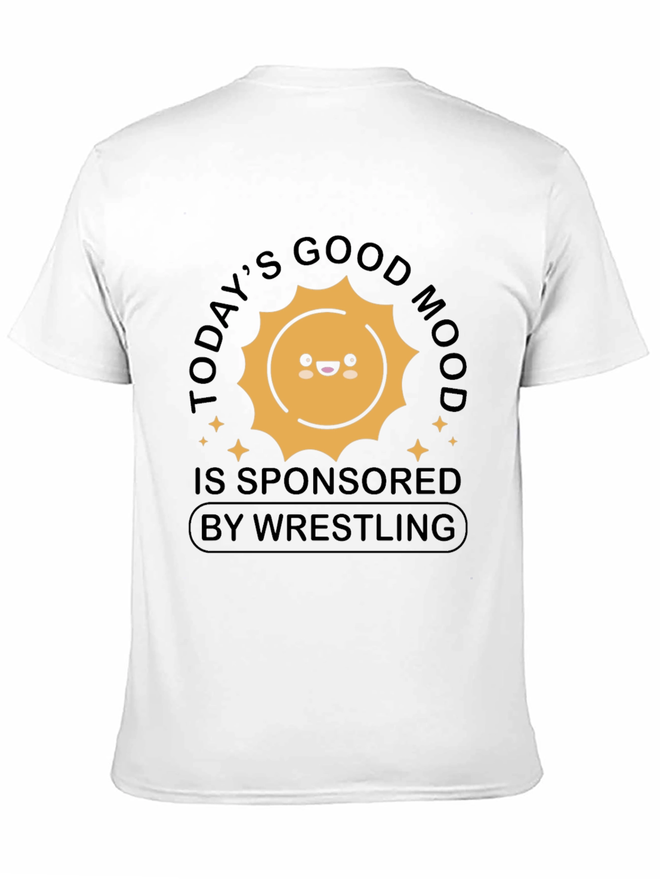 Black Good Mood Wrestling T-Shirt view 11