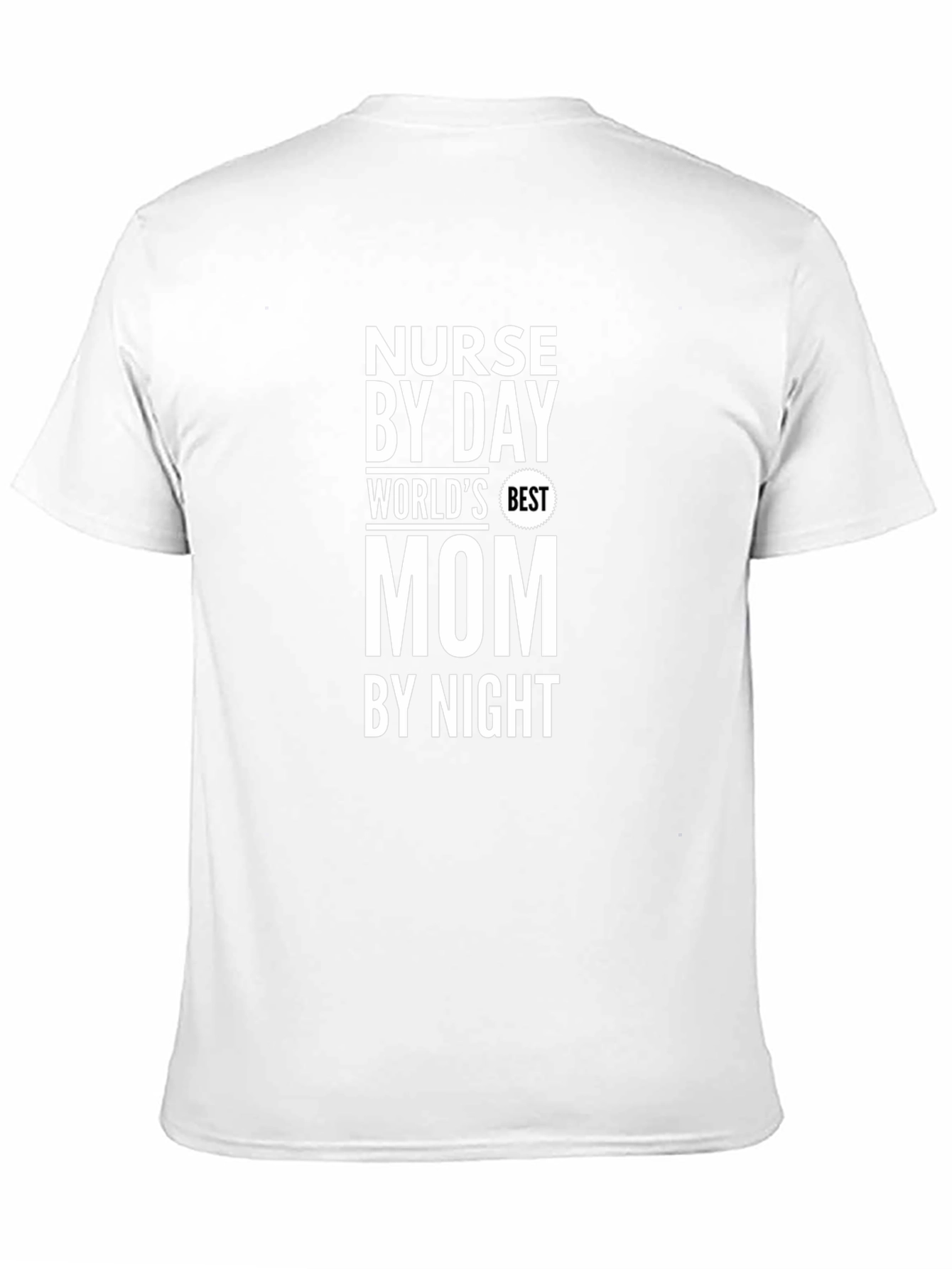 Black Nurse Mom Graphic T-Shirt - Hero by Day & Night! view 11
