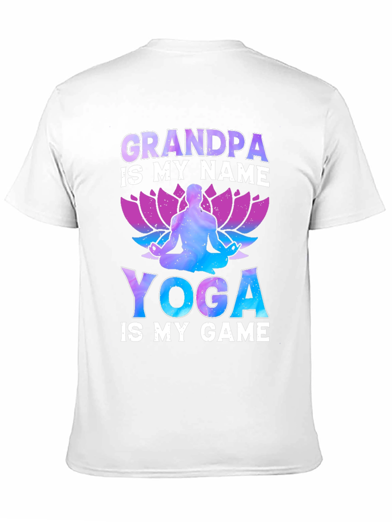 Black Grandpa Yoga T-Shirt view 11