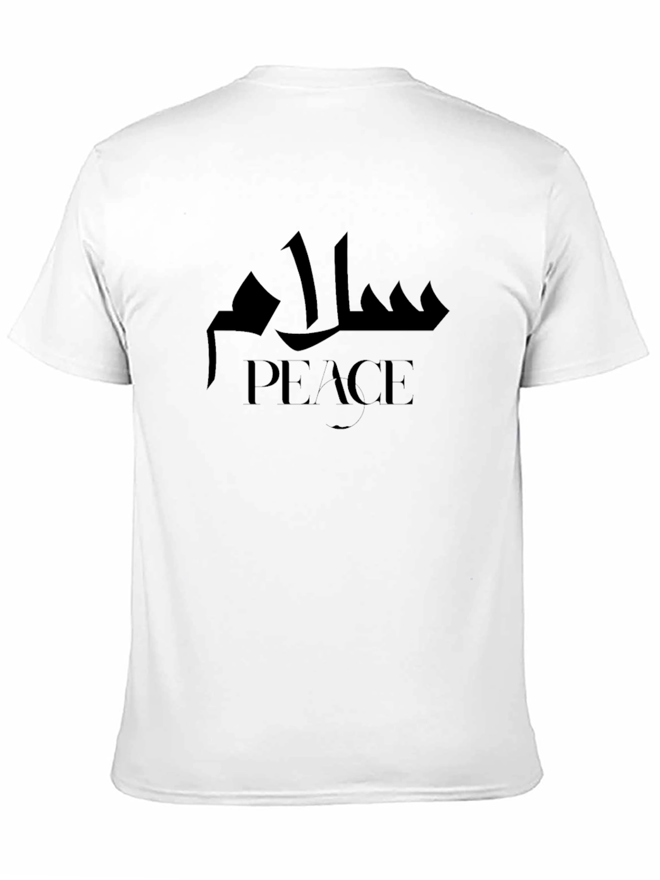 Black Peace Graphic T-Shirt -  Unisex Black Tee view 11