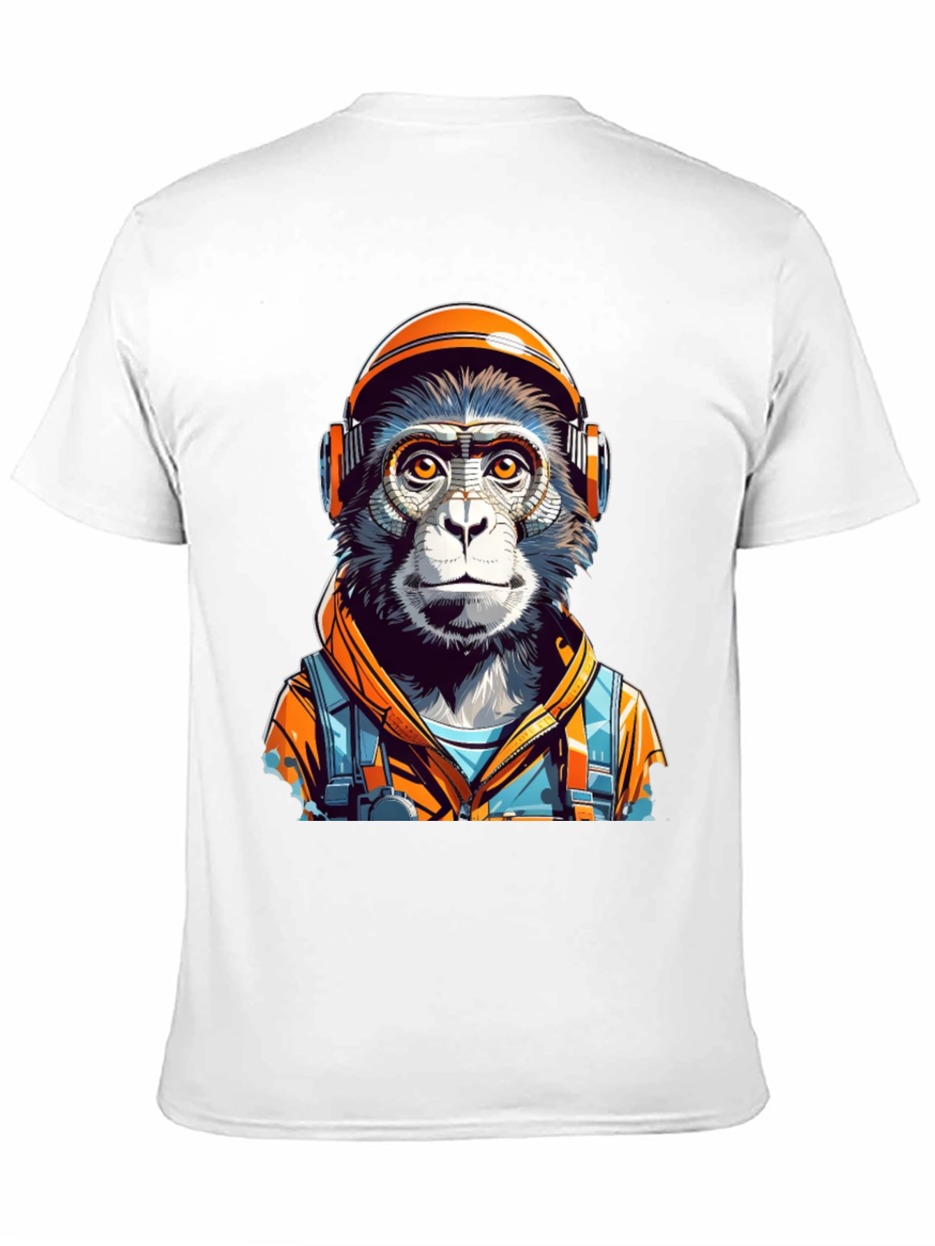 Black Monkey Astronaut Graphic Tee - Unique Design view 11