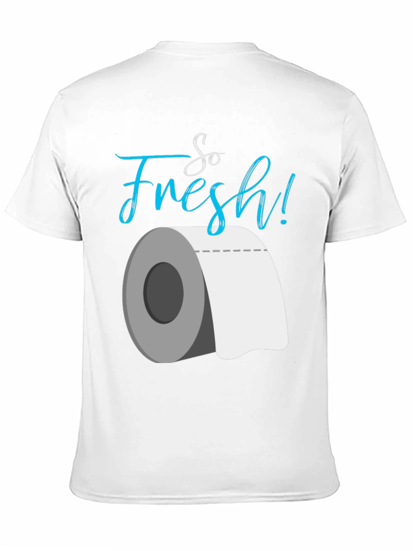 Black So Fresh Toilet Paper Graphic T-Shirt view 11